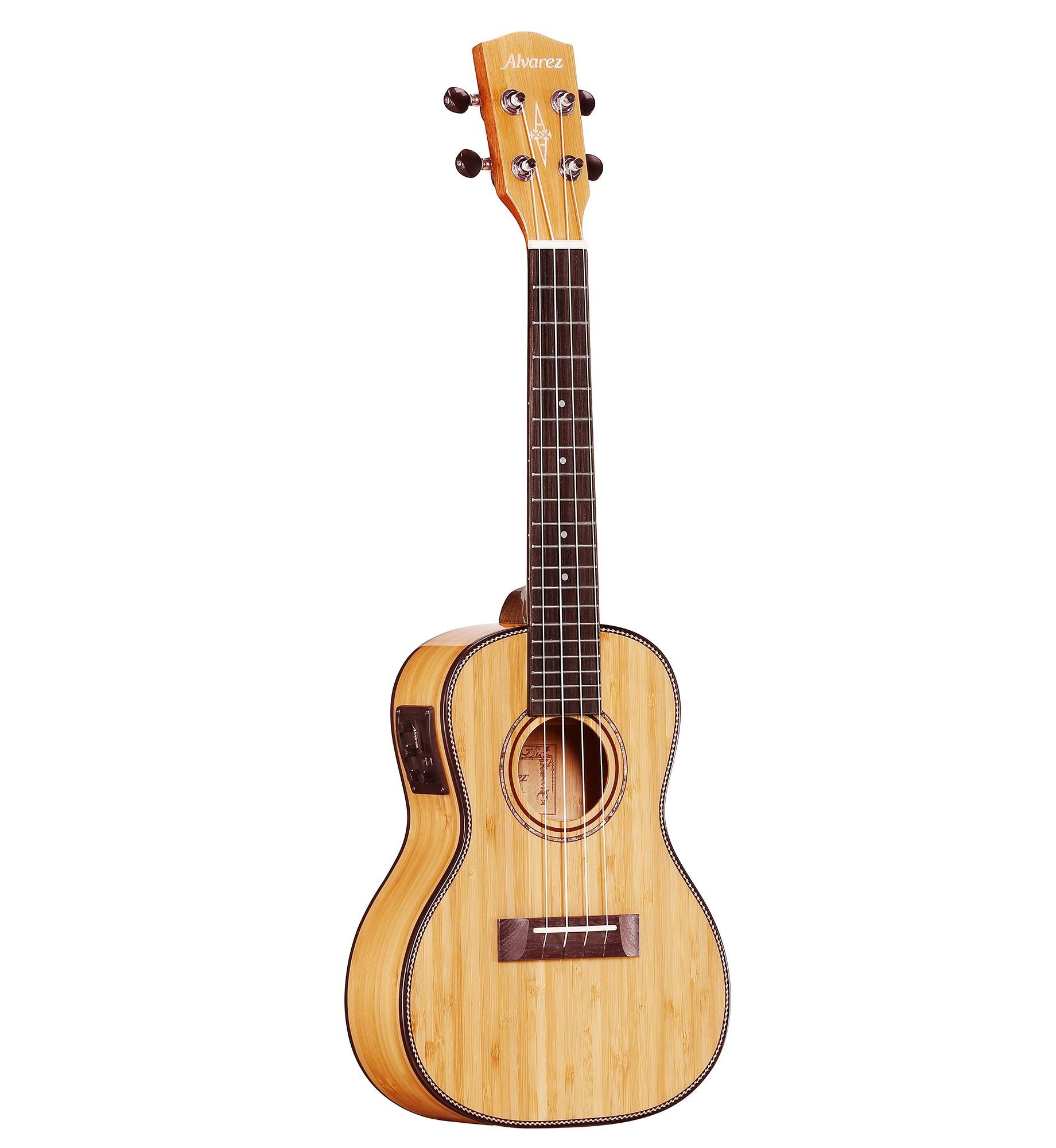 Alvarez Masterworks MU55CE Electro Acoustic Concert Ukulele in Natural - 380722-MU55CE-Front-3_4.jpg