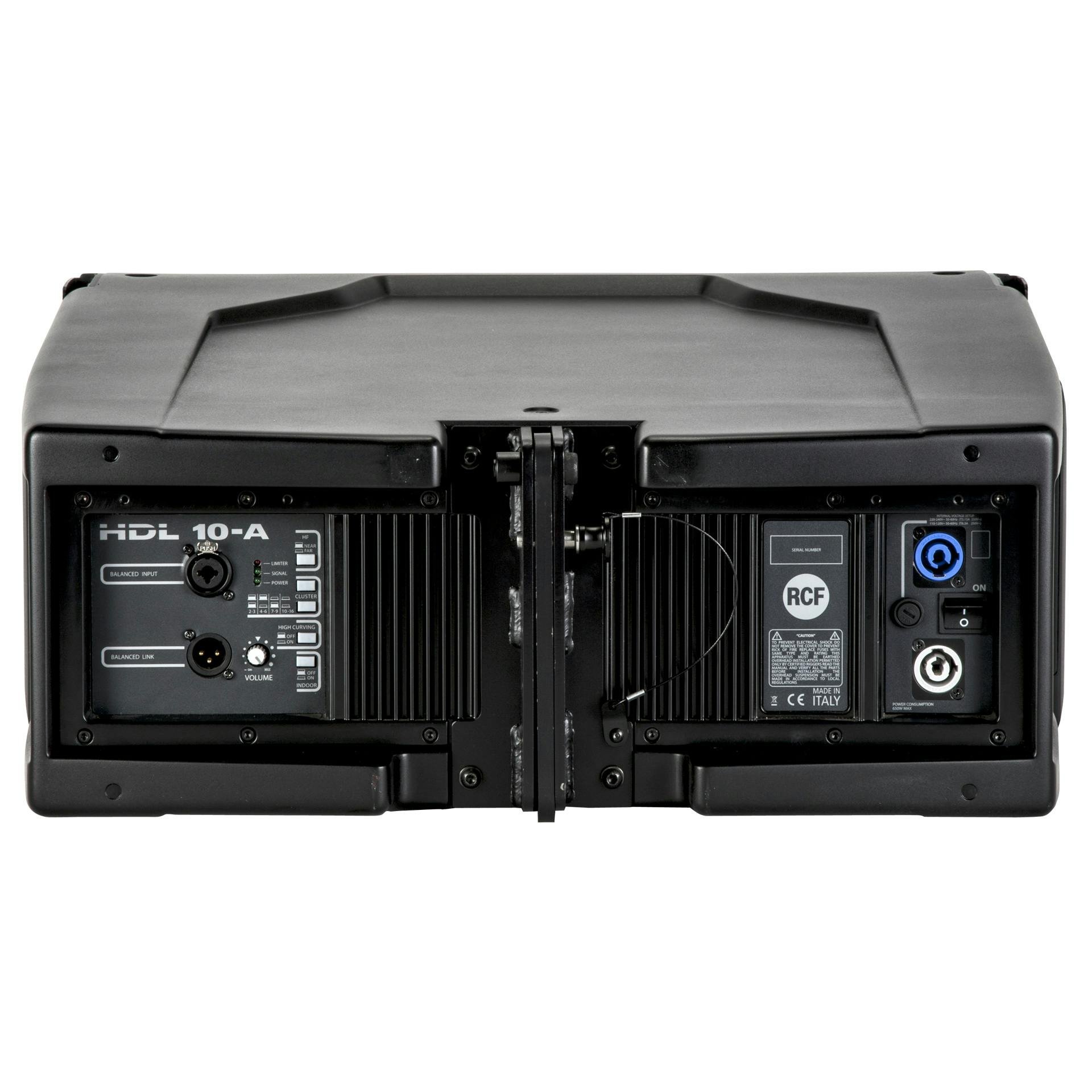 RCF HDL 10-A Active 2-way line array module 2x8" + 2", 700Wrms, 1400Wpeak - 13040016-RCF_HDL10-A-BACK_gallery.jpg