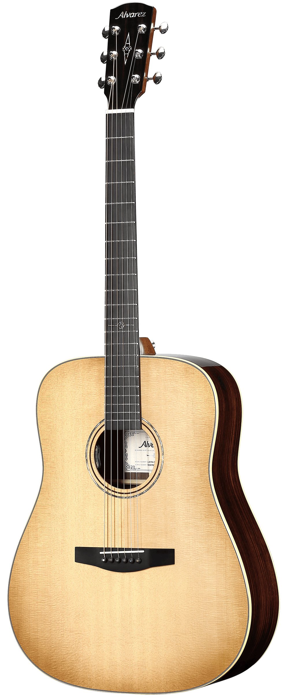 Alvarez Laureate LD70E Dreadnought Electro Acoustic in Daybreak - LD70EHFDB-4.jpg