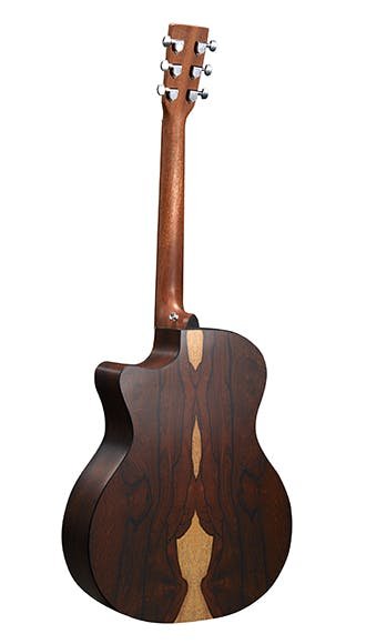 Martin X-Series Remastered GPC-X2E-COCO Acoustic Guitar with Spruce Top + Cocobolo HPL B&S - GPCX2E-COCO-GPCX2E-COCO_Rear.jpg