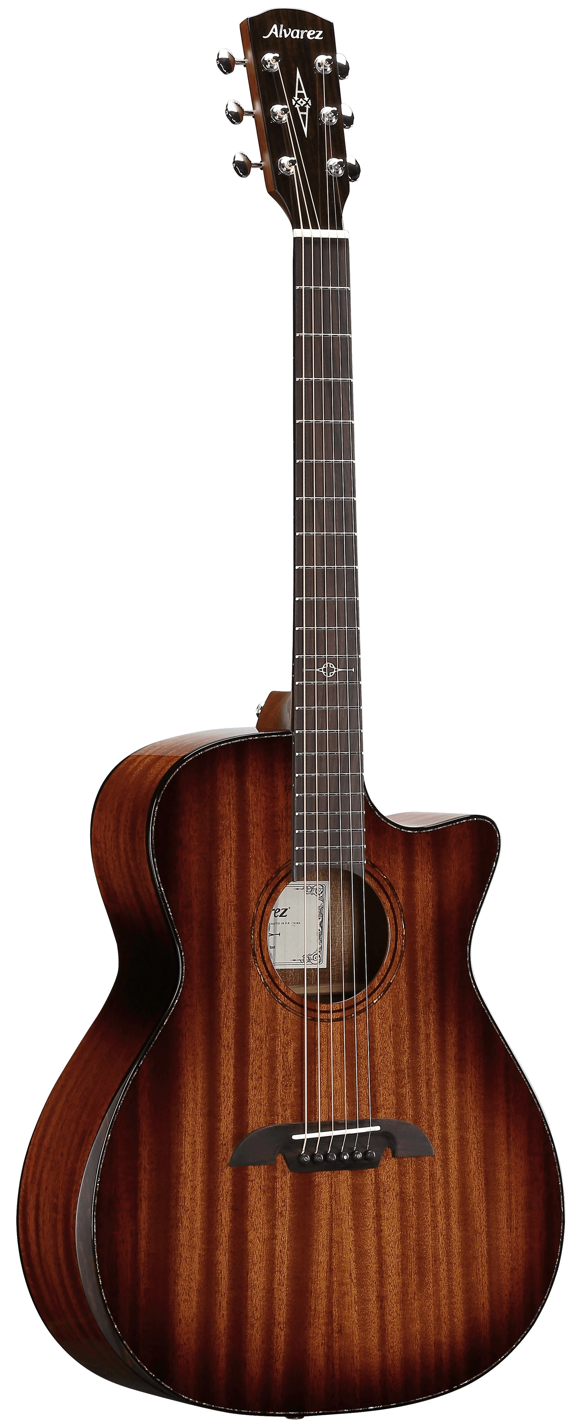 Alvarez Masterworks MGA66CE Grand Auditorium Electro Acoustic in Shadowburst - MGA66CEHFARSHB-Alvarez-Masterworks-Grand-Auditorium-Cutaway-&-Bevels-Mahogany-top-back-Shadowburst-LR-Baggs-HiFi-Left5.jpg