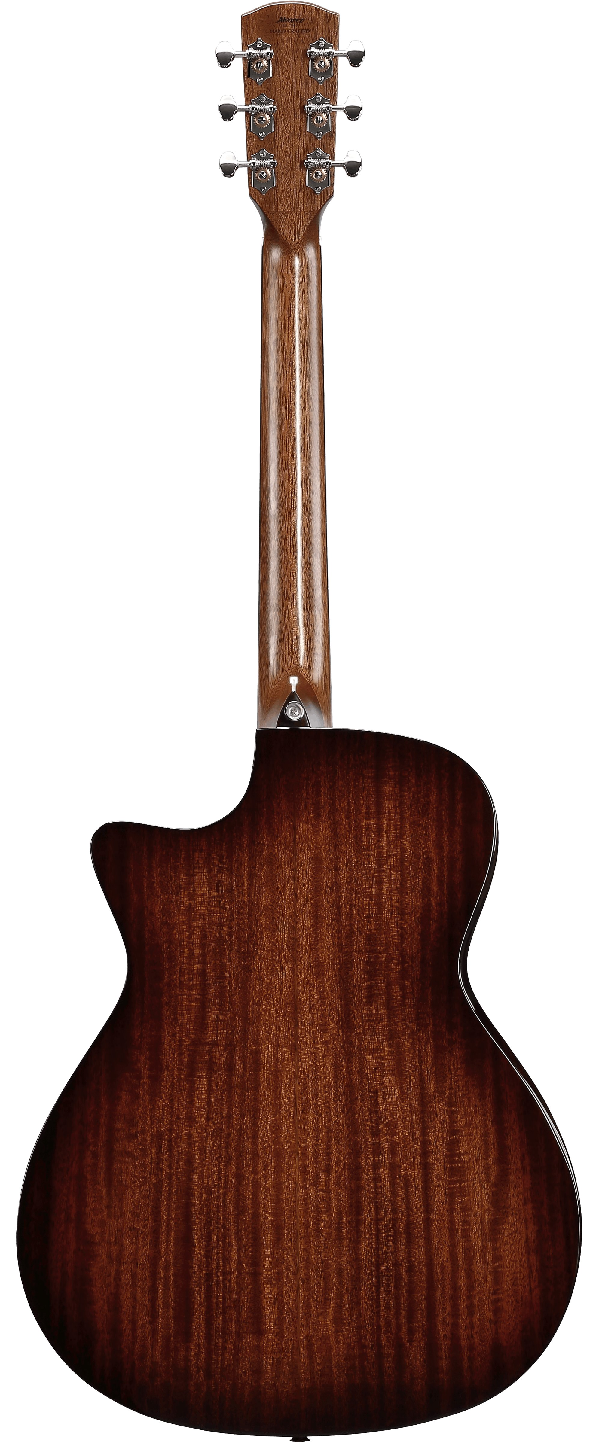 Alvarez Masterworks MGA66CE Grand Auditorium Electro-Acoustic in Shadowburst - MGA66CEHFARSHB-Alvarez-Masterworks-Grand-Auditorium-Cutaway-&-Bevels-Mahogany-top-back-Shadowburst-LR-Baggs-HiFi-Back.jpg