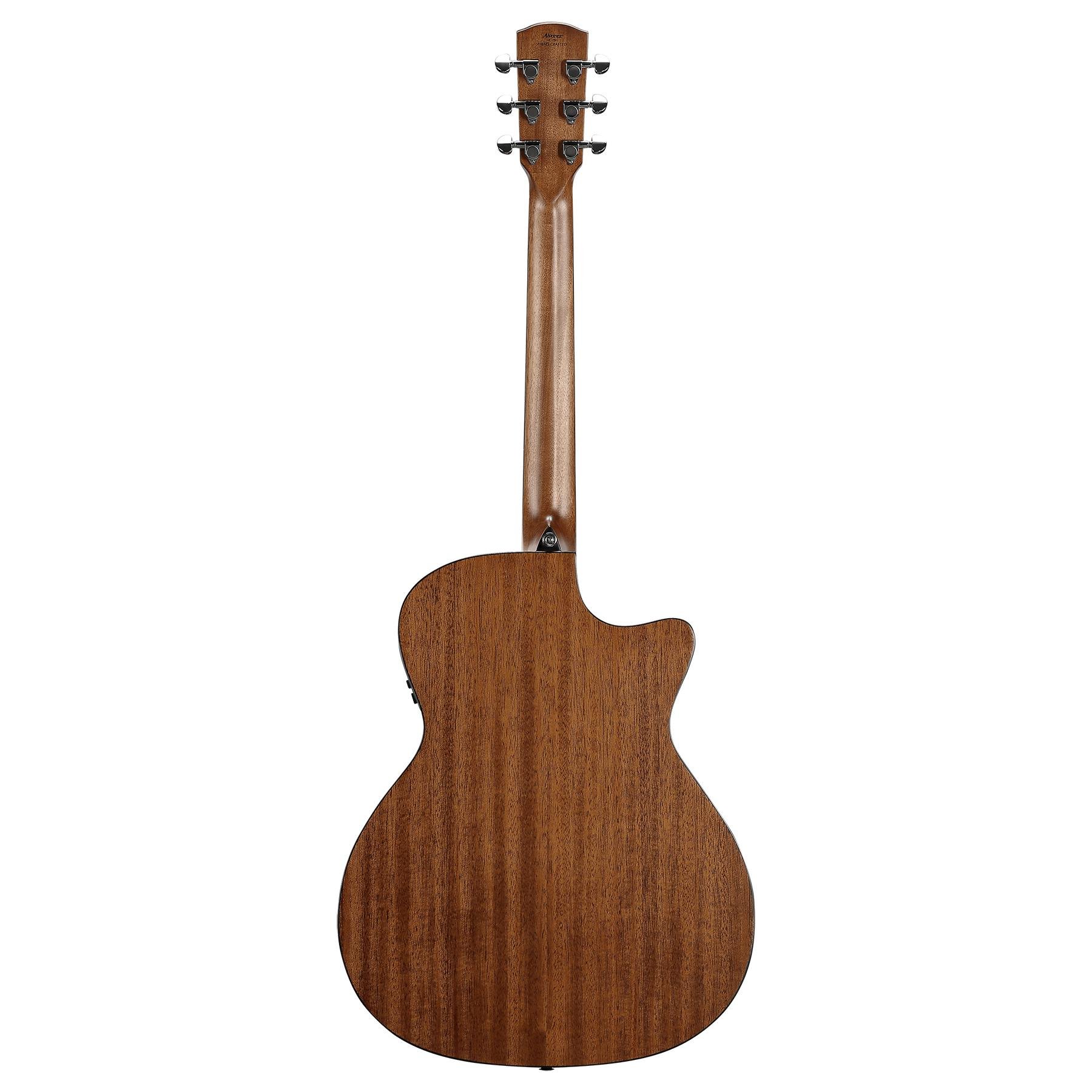 Alvarez Artist AG60LCE Left-Handed Grand Auditorium Electro-Acoustic in Shadowburst with Cutaway - AG60LCESPBSHB-Alvarez-Artist-Grand-Auditorium-Left-Handed-Cutaway-Spruce-top-Mahogany-back-Shadowburst-LR-Baggs-SP-Back.jpg