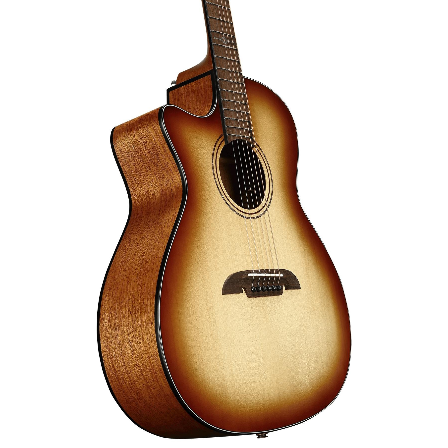 Alvarez Artist AG60LCE Left Handed Grand Auditorium Electro Acoustic in Shadowburst with Cutaway - AG60LCESPBSHB-Alvarez-Artist-Grand-Auditorium-Left-Handed-Cutaway-Spruce-top-Mahogany-back-Shadowburst-LR-Baggs-SP-SIde.jpg