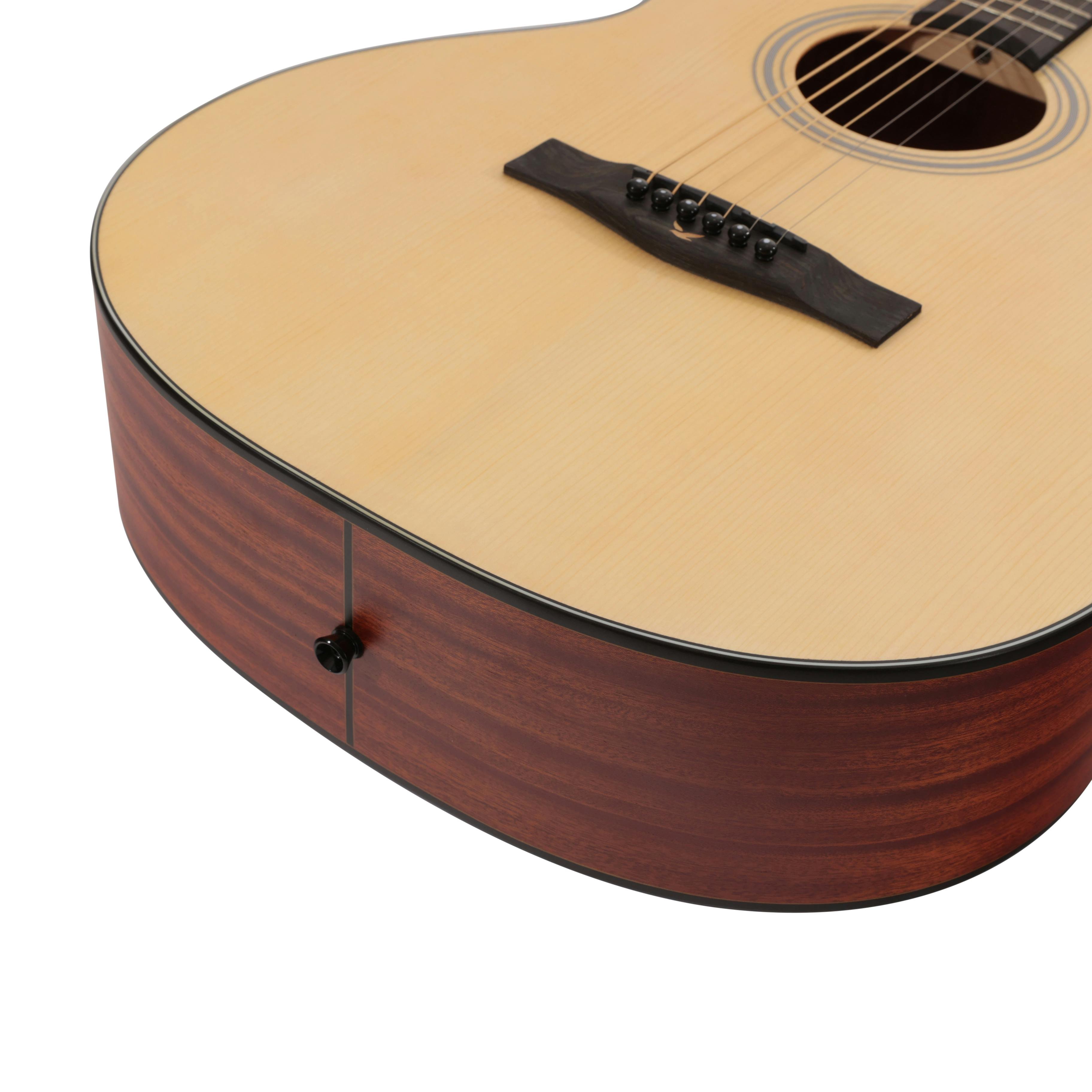 EastCoast G1 Grand Auditorium Acoustic Guitar In Natural - EC-G1-NTS-EastCoast-G1-Acoustic-Guitar-Lower-Bout.jpg