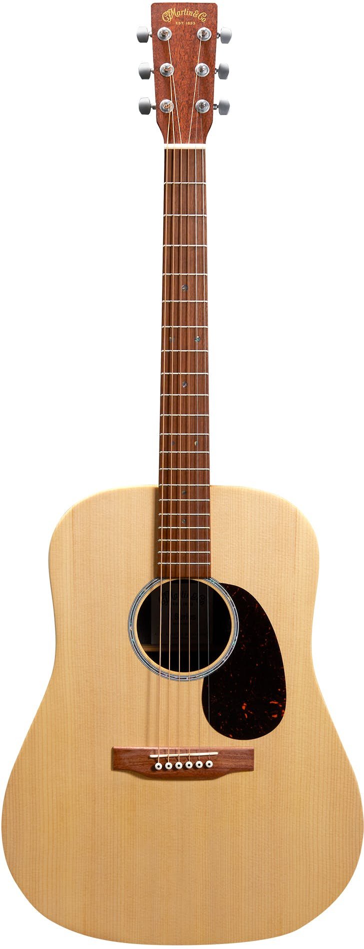 Martin X-Series Remastered D-X2E-MAH Acoustic Guitar with Spruce Top Mahogany HPL B&S - DX2E-MAH-D-X2E_Mahogany_Front-Full.jpg