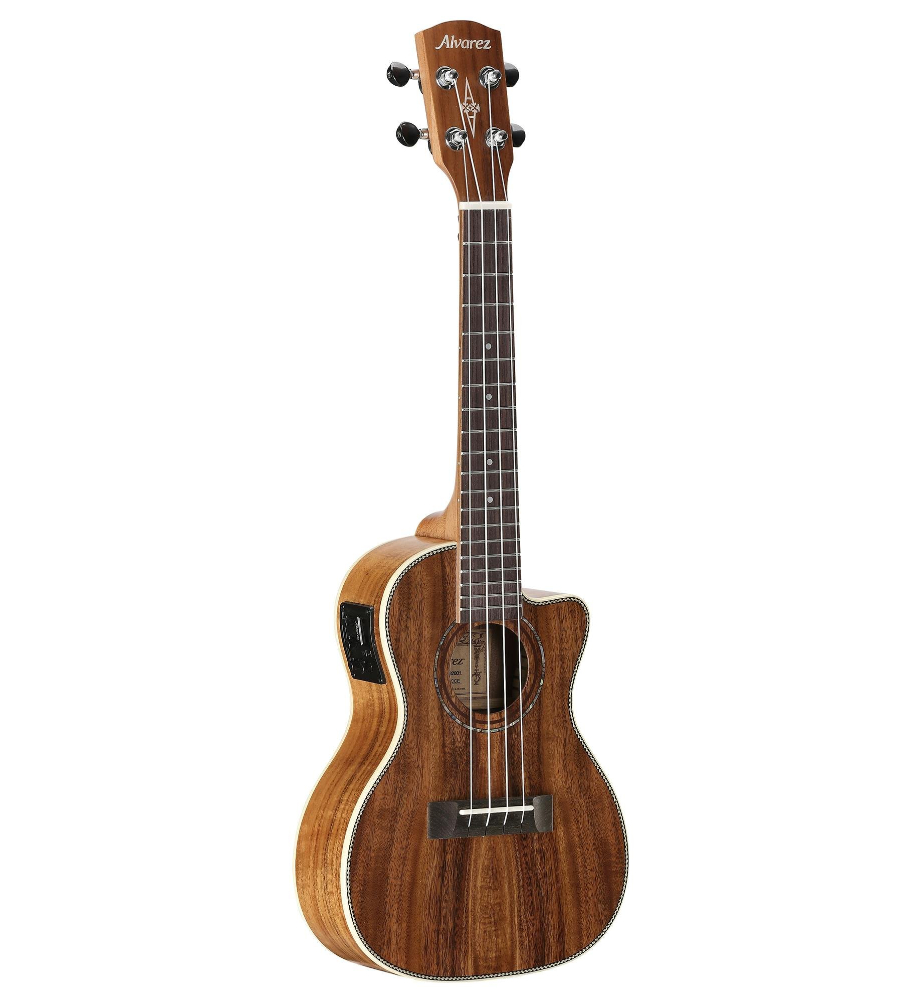 Alvarez Artist AU90CCE Electro-Acoustic Concert Ukulele in Natural - 294192-AU90CCE-Front-3_4.jpg