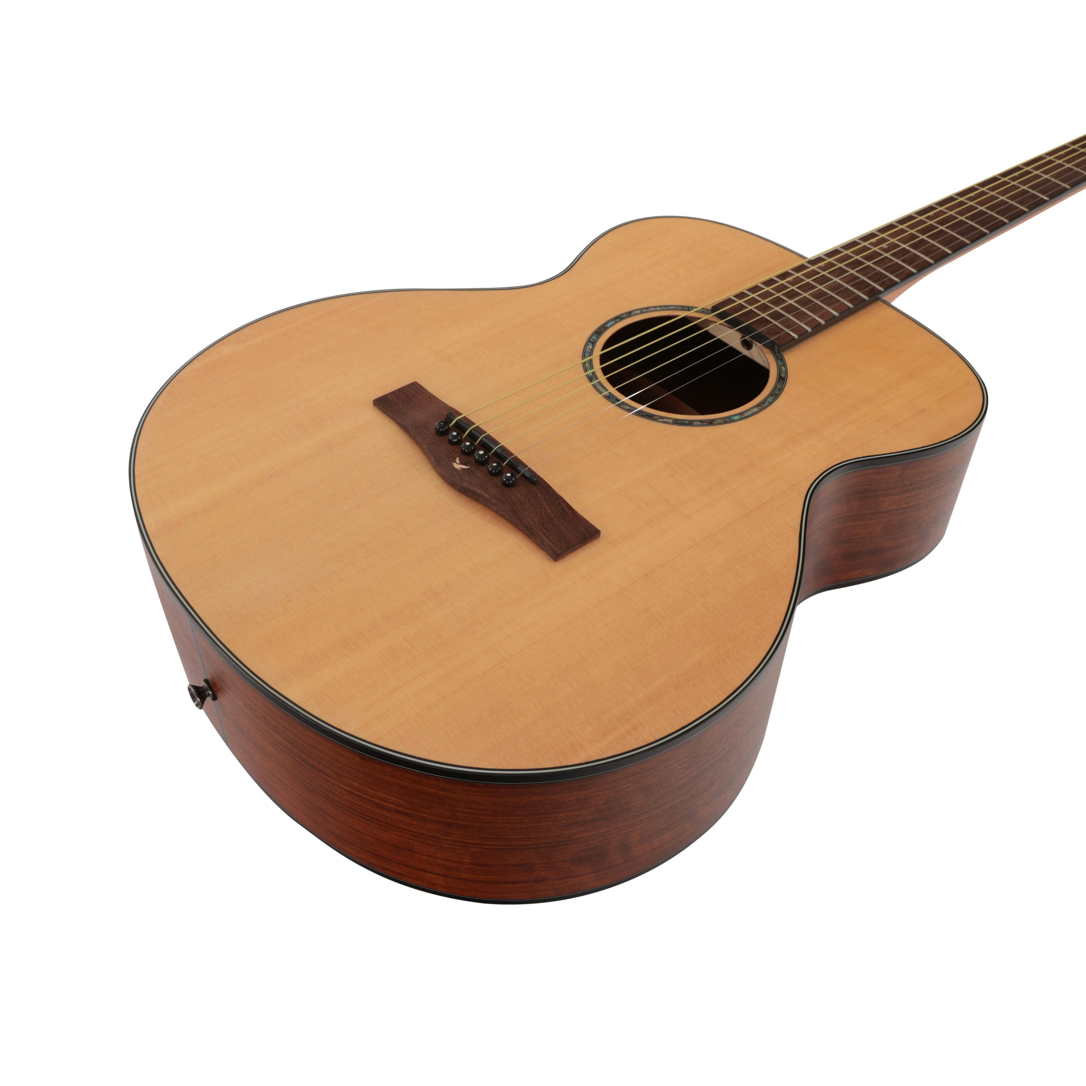 EastCoast G1S Grand Auditorium Satin Natural Spruce Solid Top - EC-G1S-NTS-EastCoast-G1S-Acoustic-Guitar-Angle.jpg