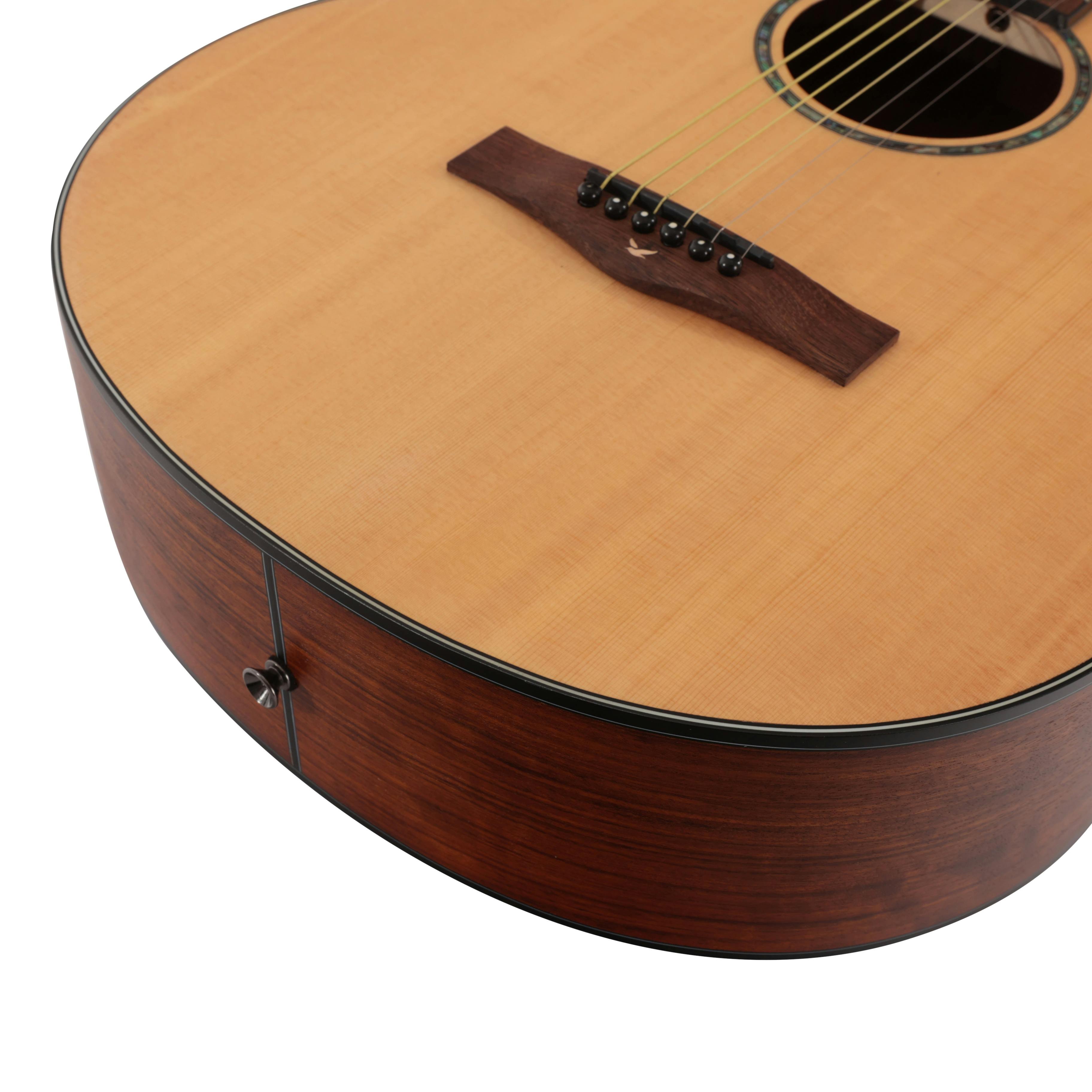 EastCoast G1S Grand Auditorium Satin Natural Spruce Solid Top - EC-G1S-NTS-EastCoast-G1S-Acoustic-Guitar-Lower-Bout.jpg