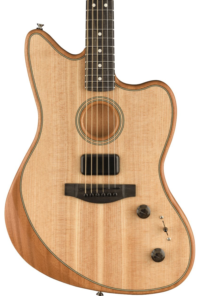 Fender Acoustasonic Jazzmaster Acoustic/Electric Guitar in Natural