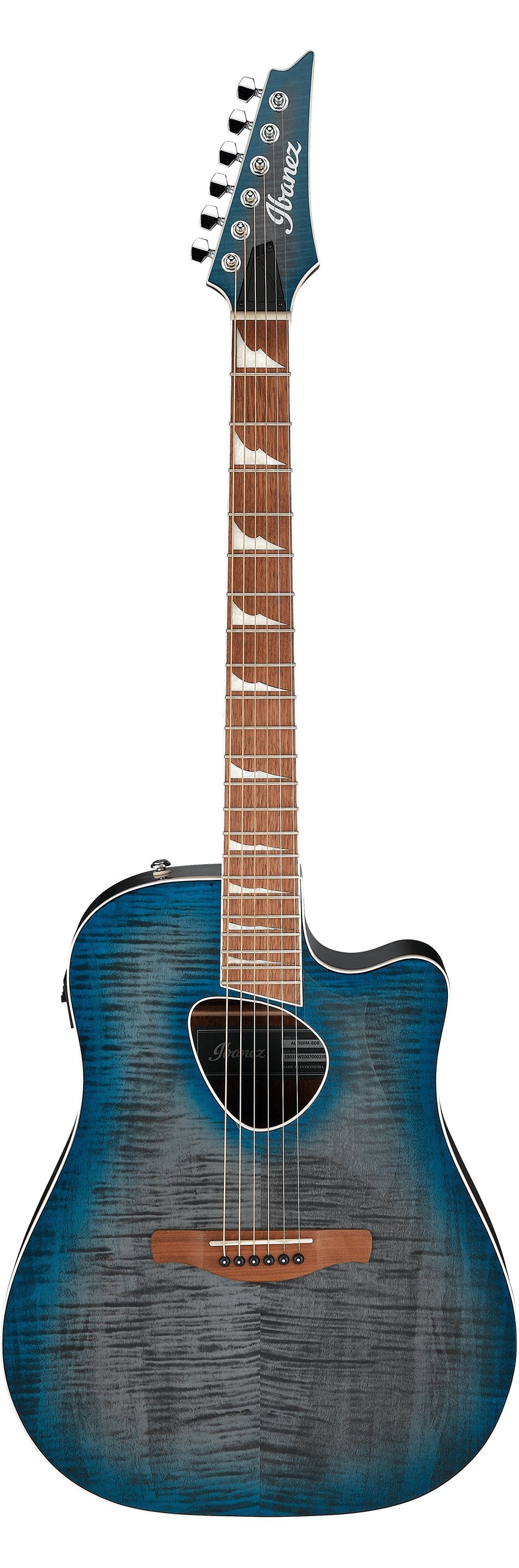 Ibanez Altstar Series Electro-Acoustic Flamed Maple Top Blue Doom Burst High Gloss - ALT30FM-BDB-Ibanez-Altstar-Electro-Acoustic-Guitar-Blue-Doom-Burst-Front-Full.jpg