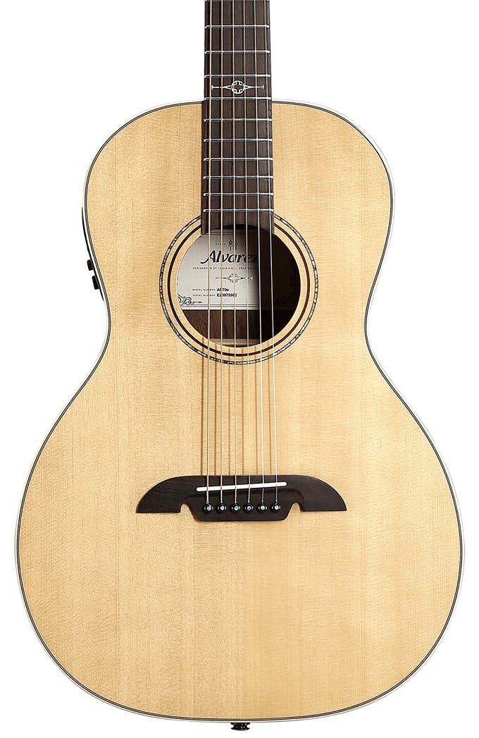 Alvarez Artist AP70E Parlour Electro-Acoustic in Natural - AP70ESPB-Alvarez-Artist-Parlor-Spruce-top-Rosewood-back-Natural-LR-Baggs-SPB-Hero.jpg