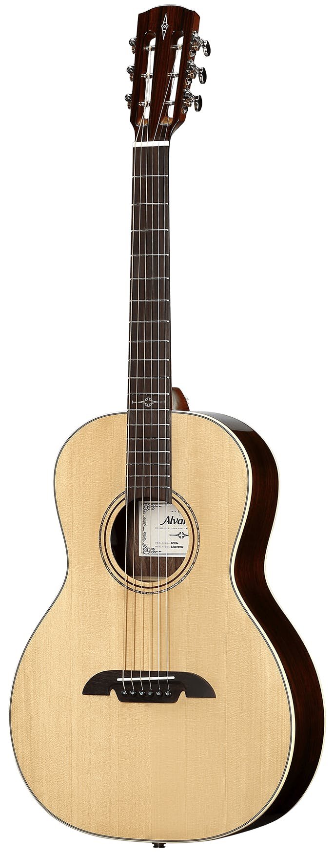 Alvarez Artist AP70E Parlour Electro Acoustic in Natural - AP70ESPB-Alvarez-Artist-Parlor-Spruce-top-Rosewood-back-Natural-LR-Baggs-SPB-Right.jpg