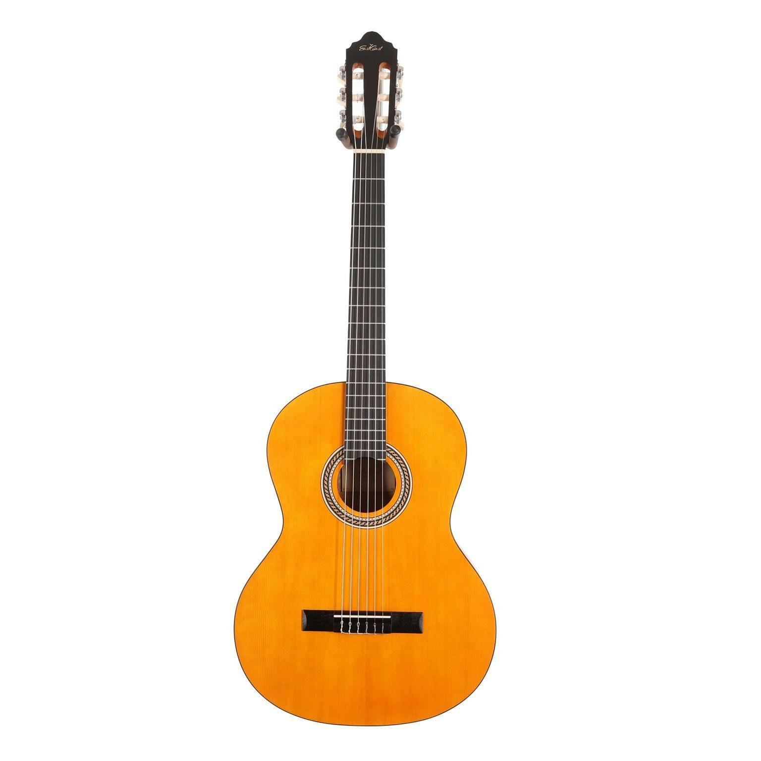 EastCoast 4/4 Full Size Deluxe Classical Nylon String Acoustic Guitar With Gig Bag - 478637-EastCoast C1 4 4 Size Classical Guitar in Natural 2.jpg