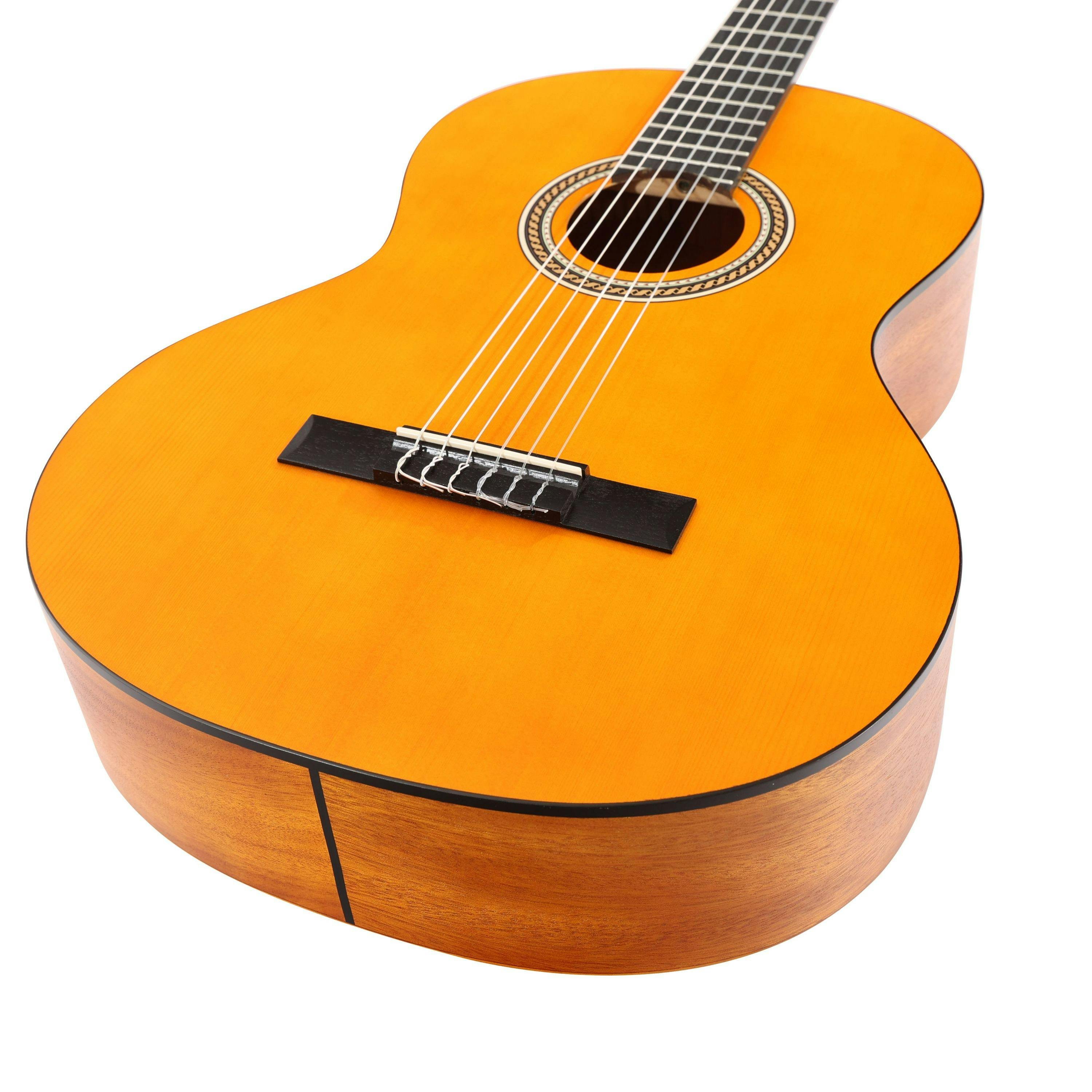 EastCoast 4/4 Full Size Deluxe Classical Nylon String Acoustic Guitar With Gig Bag - 479406-EastCoast C1 4 4 Size Classical Guitar in Natural 4.jpg