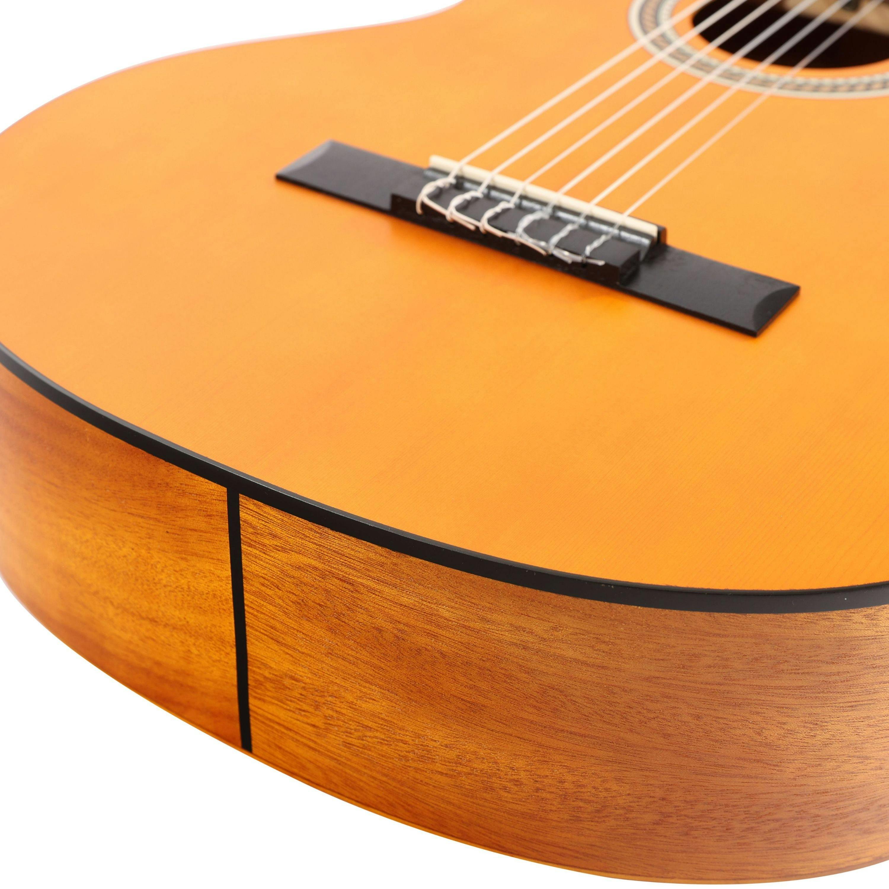 EastCoast 4/4 Full Size Deluxe Classical Nylon String Acoustic Guitar With Gig Bag - 479409-EastCoast C1 4 4 Size Classical Guitar in Natural 6.jpg