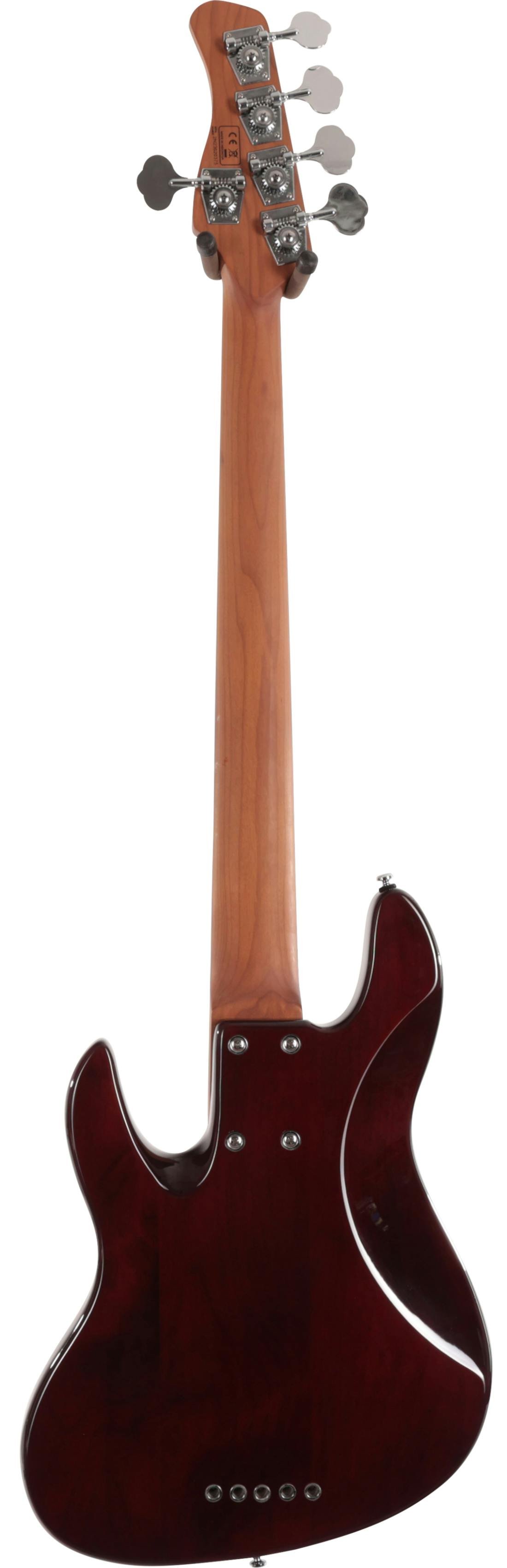 Sire Marcus Miller V5 24 Fret 5-String Fretless Bass Guitar in Tobacco Sunburst - SIREFL24V55TS-Sire-V5-24-Fret-5-String-Fretless-Bass-Tobacco-Sunburst-Back.jpg