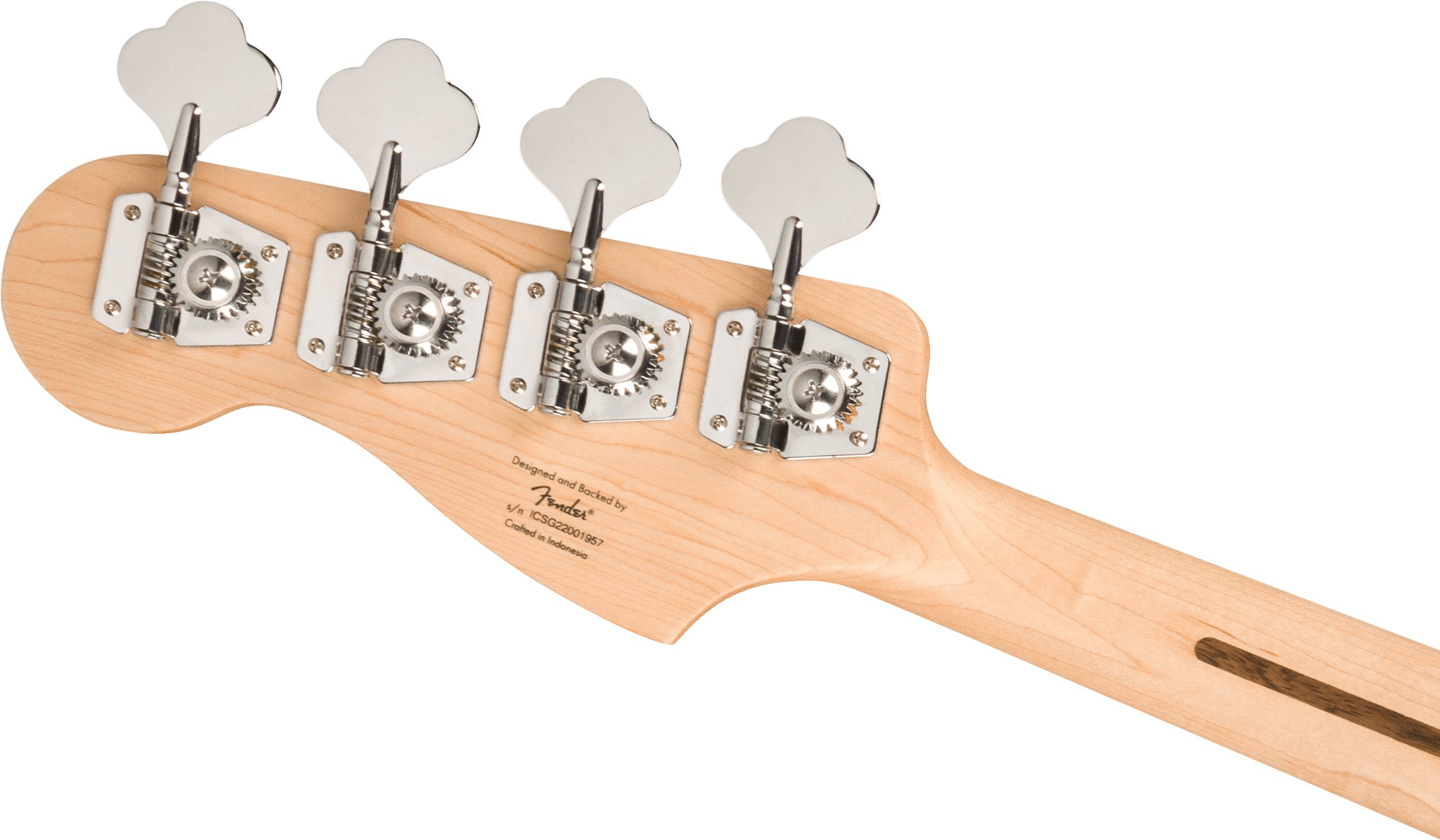 Squier Sonic Precision Bass Guitar in Black - 0373900506-Squier-Sonic-Precision-Bass-Guitar-Black-Headstock-Back.jpg