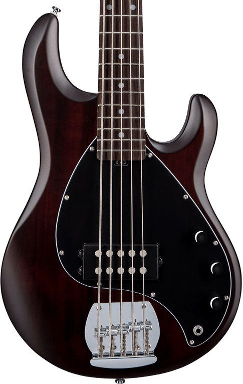 Sterling by Music Man StingRay Ray5 5-String Bass Guitar in Walnut Satin - 462798-Ray5_WS_Hero.jpg