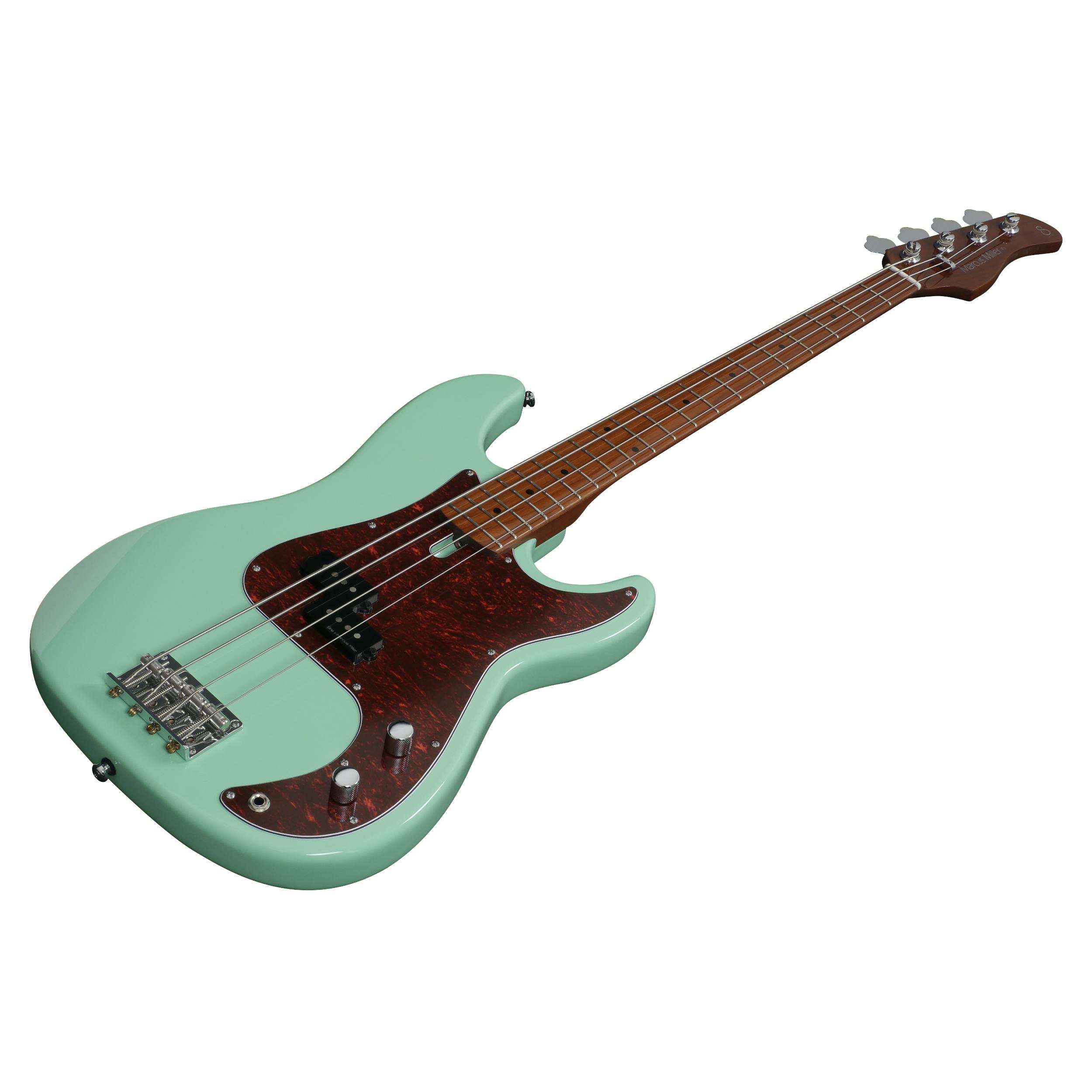 Sire Marcus Miller P5 Alder 4-String Bass Guitar in Mild Green - 430194-Sire-Marcus-Miller-P5-4-String-Mild-Green-Angle.jpg