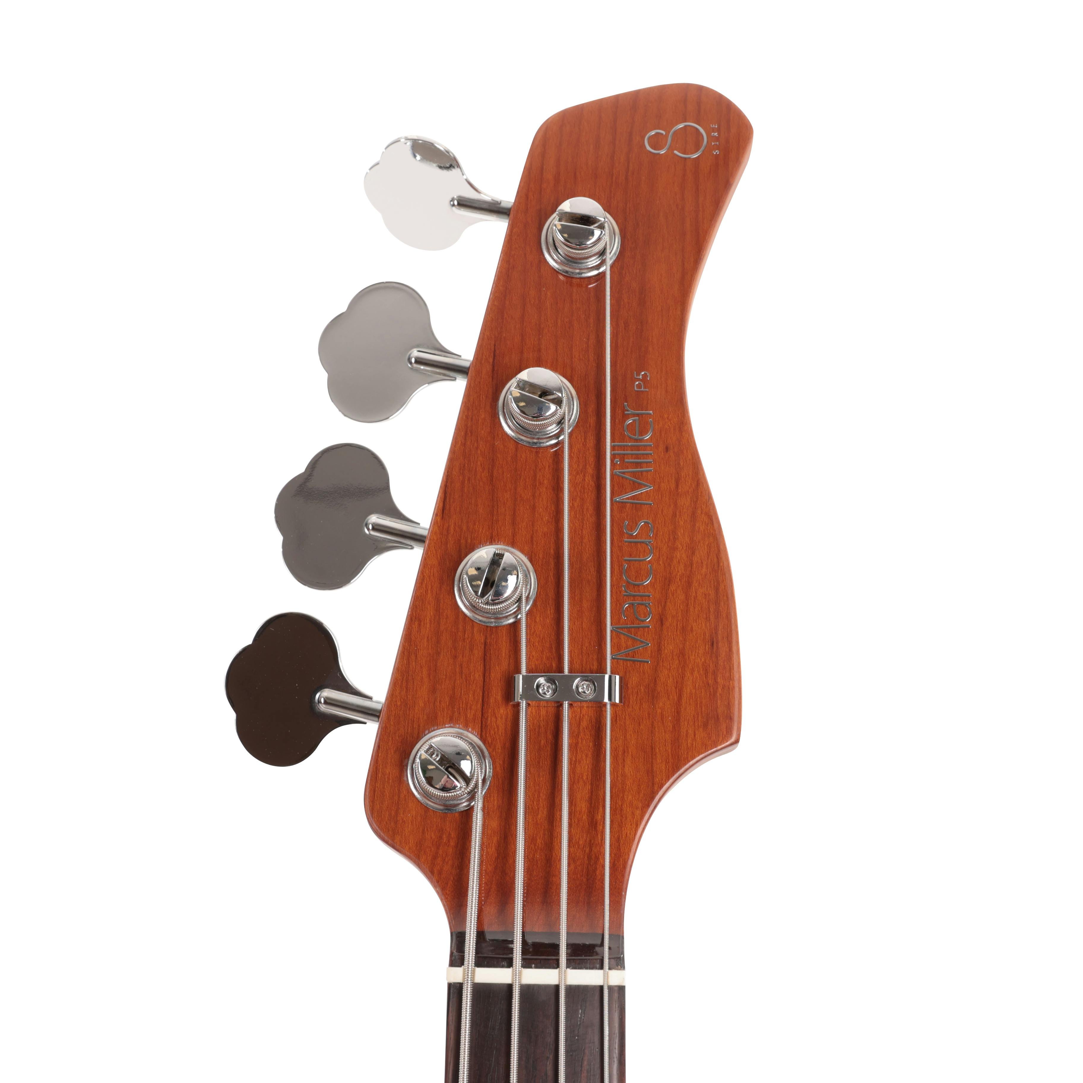 Sire Marcus Miller P5R 4-String Bass Guitar in Natural - SIREP5RA4NT-Sire-P5R-Alder-4-String-Bass-Natural-Headstock.jpg
