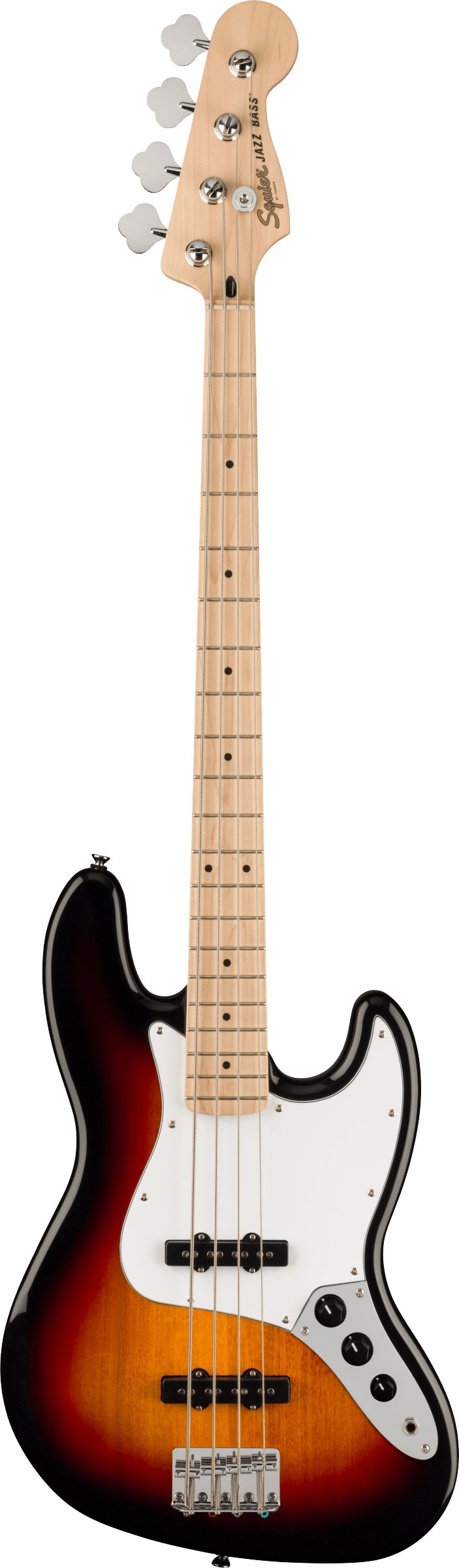 Squier Affinity Jazz Bass Guitar in 3-Colour Sunburst with Maple