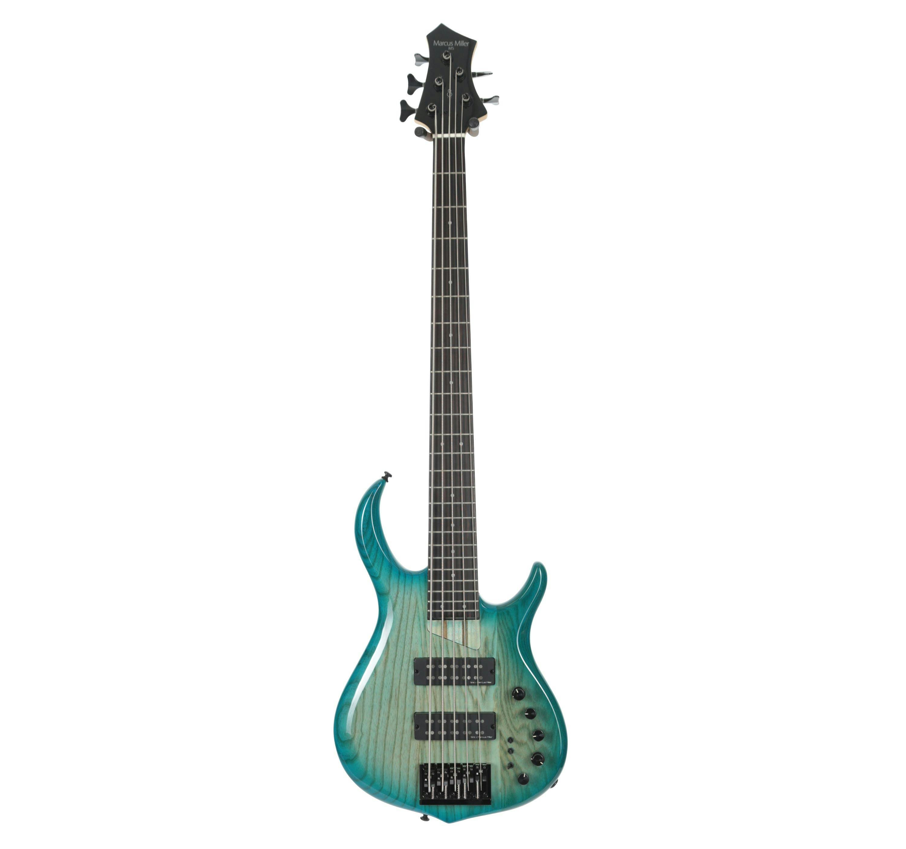 Sire Version 2 Marcus Miller M5 Swamp Ash 5-String Bass Guitar In Transparent Blue - 408548-VER2M5SA5TBL (2).jpg