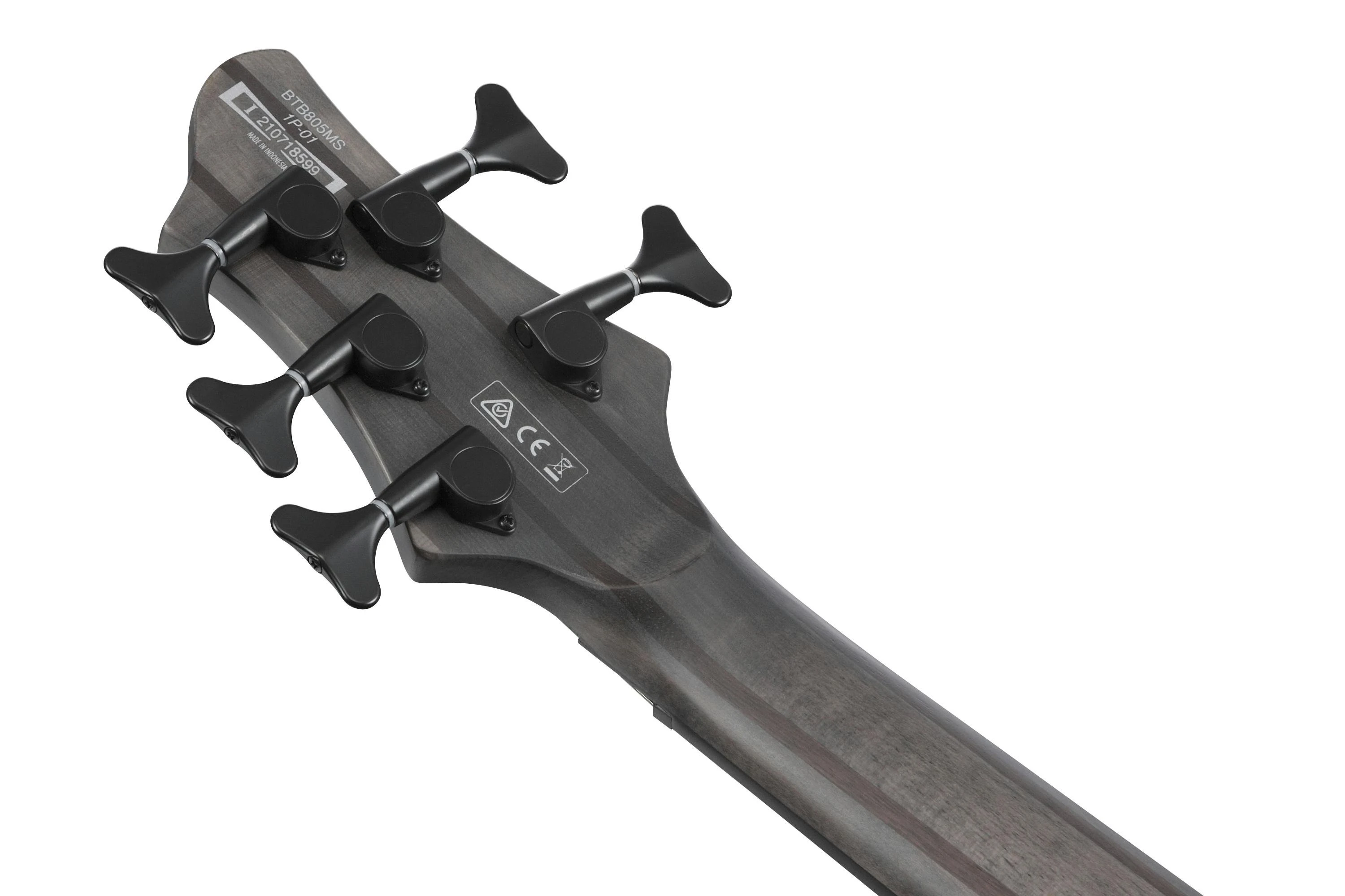 Ibanez BTB805MS-TGF 5-String Multi-Scale Bass Guitar in Transparent Grey Flat - 484464-Ibanez-BTB805MS-TGF-Headstock-Back.jpg