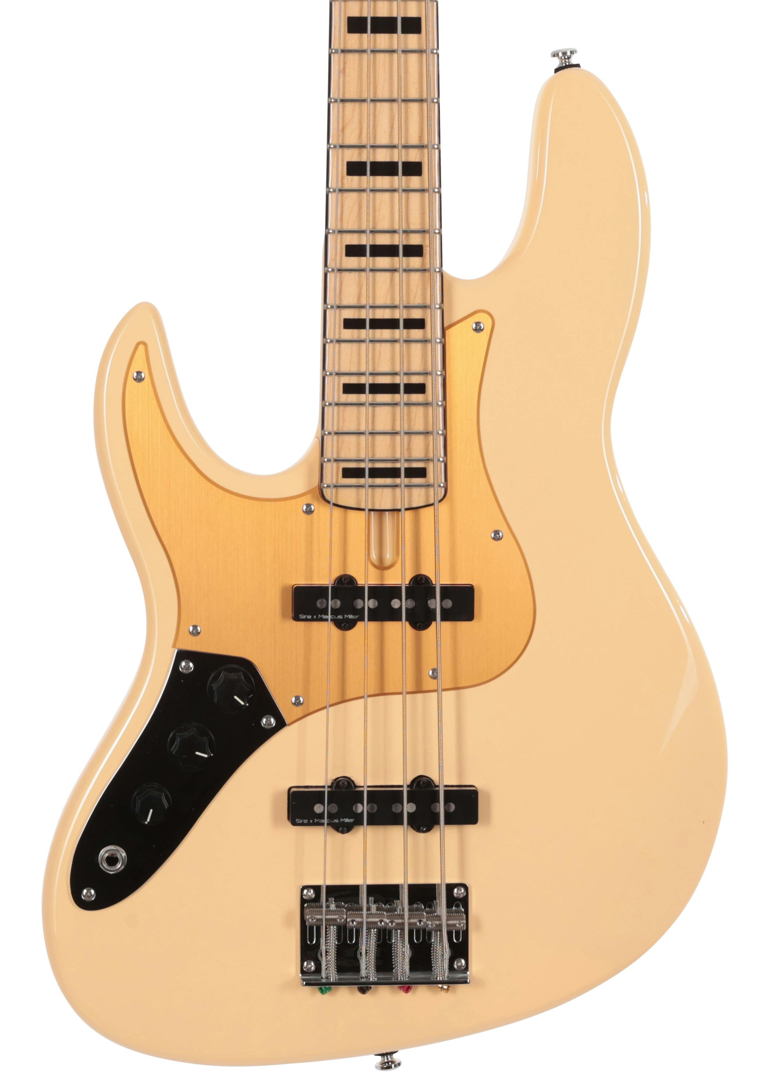 Sire Marcus Miller V5 24 Fret Left Handed 4-String Bass Guitar in Vintage White - SIRELH24V54VWH-Sire-V5-24-Fret-Left-Handed-4-String-Bass-Vintage-White-Body.jpg