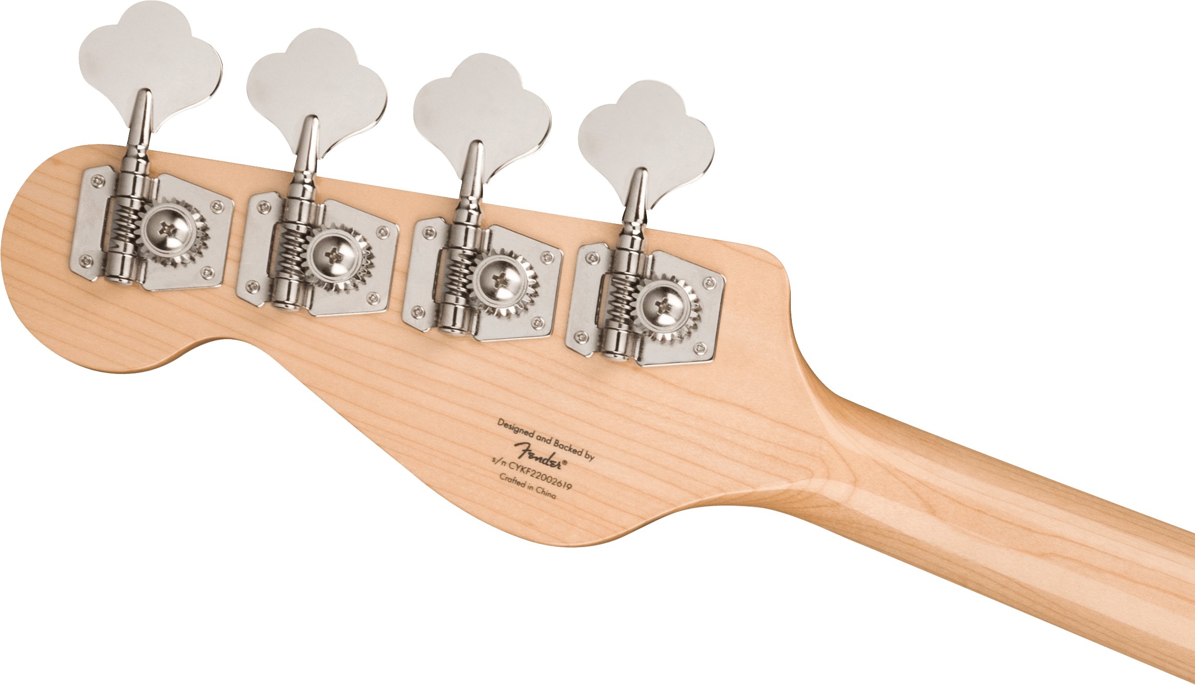 Squier Paranormal Rascal HH Short-Scale Bass Guitar in Sherwood Green - 0377105546-Squier-Paranormal-Rascal-Bass-HH-Sherwood-Green-Headstock-Back.jpg