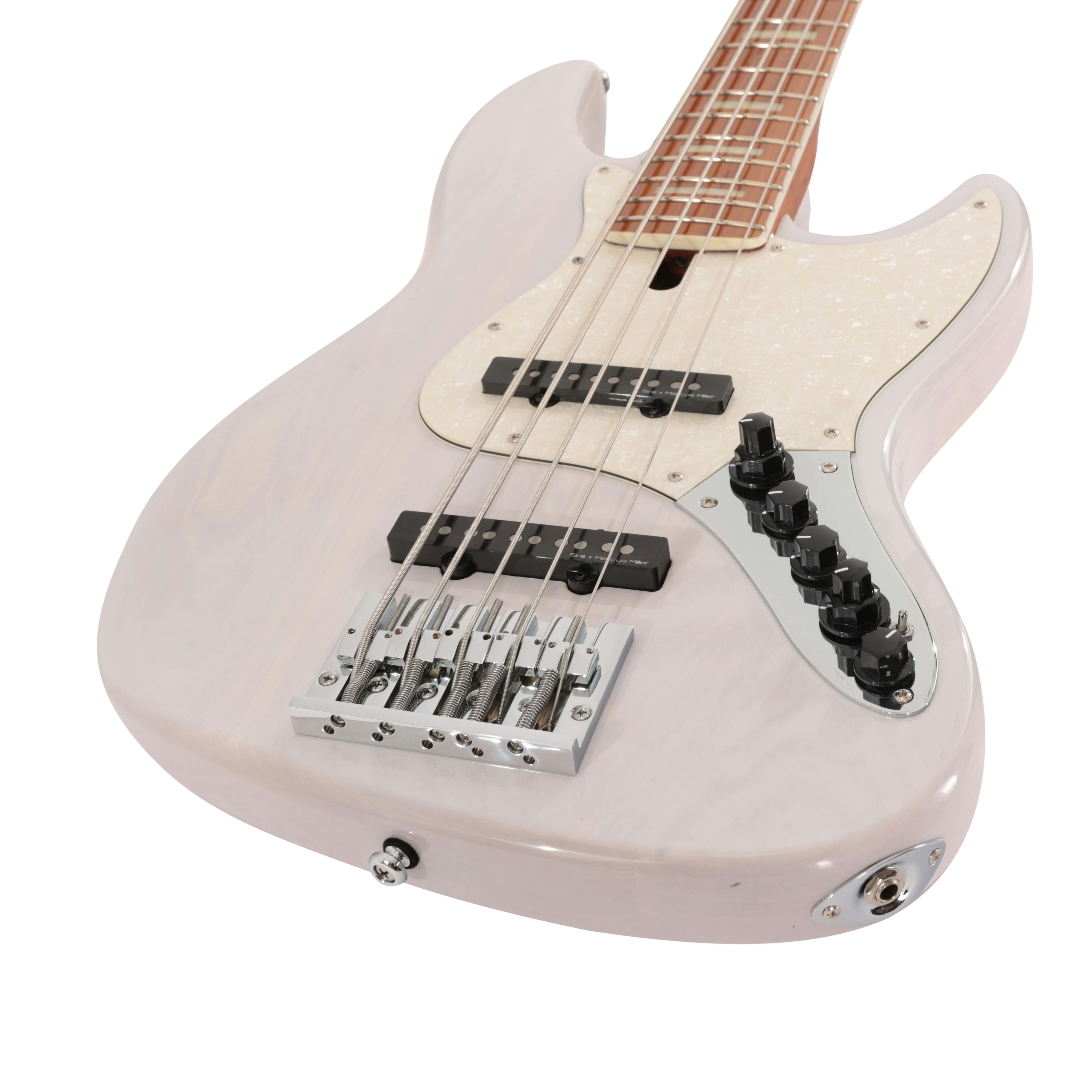 Sire Marcus Miller V8 Swamp Ash 5-String Bass Guitar in White Blonde - SIREV8AW5WB-Sire-Marcus-Miller-V8-Swamp-Ash-5-String-Bass-Guitar-in-White-Blonde-4.jpg