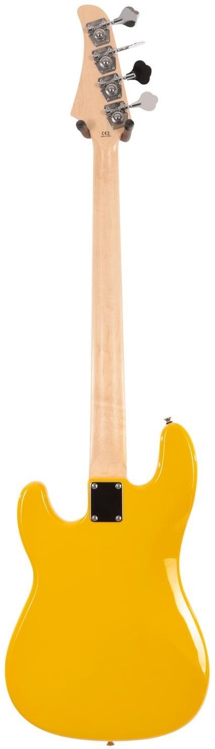 EastCoast PJ4 Electric Bass Guitar in Yellow Black Guard Rosewood Fretboard - EC-PJ4-YL-Eastcoast-PJ4-Electric-Bass-Guitar-in-Yellow-Back.jpg