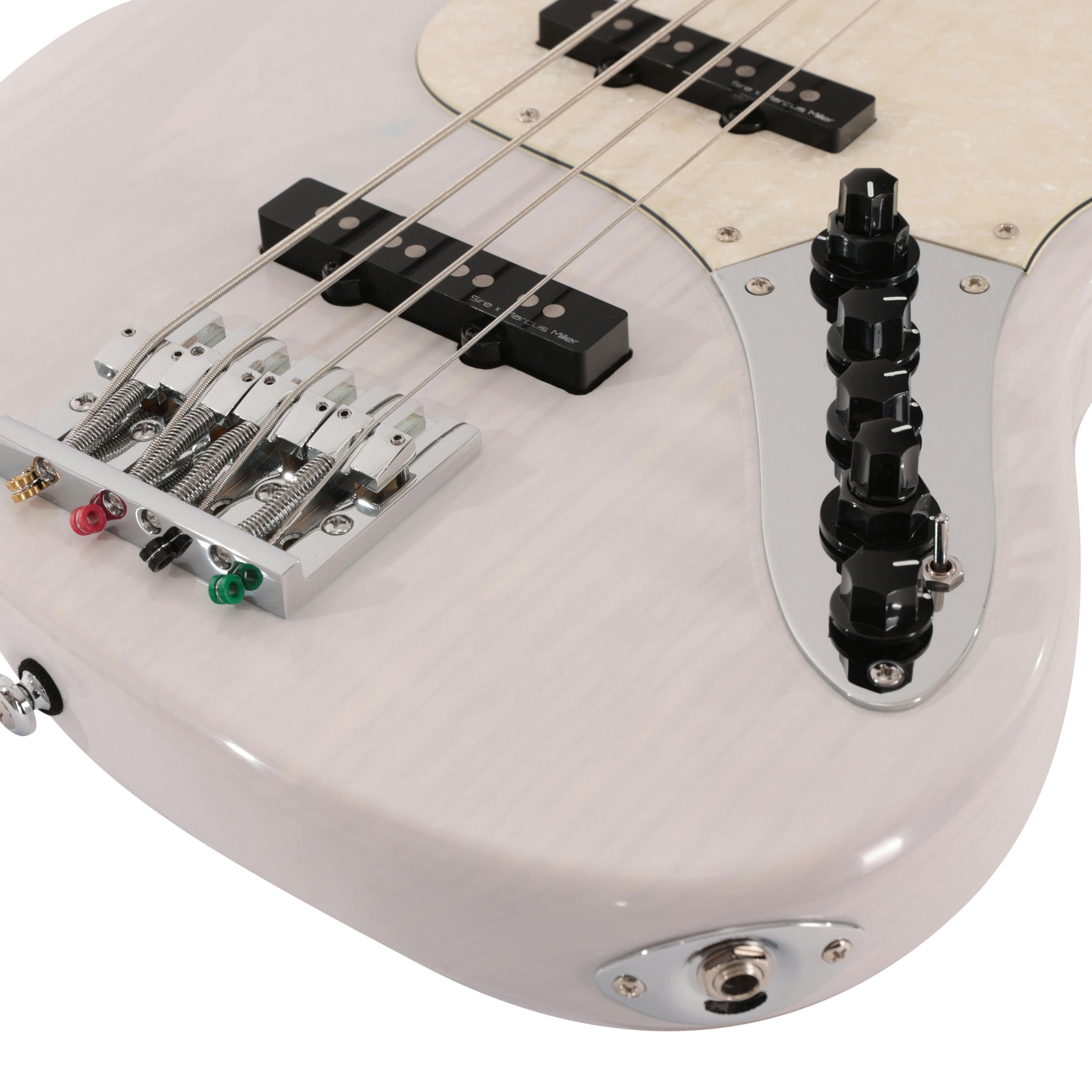 Sire ( サイアー ) V8 4st White Blonde Sire Marcus Miller V8 Swamp Ash 4-String Bass Guitar in White