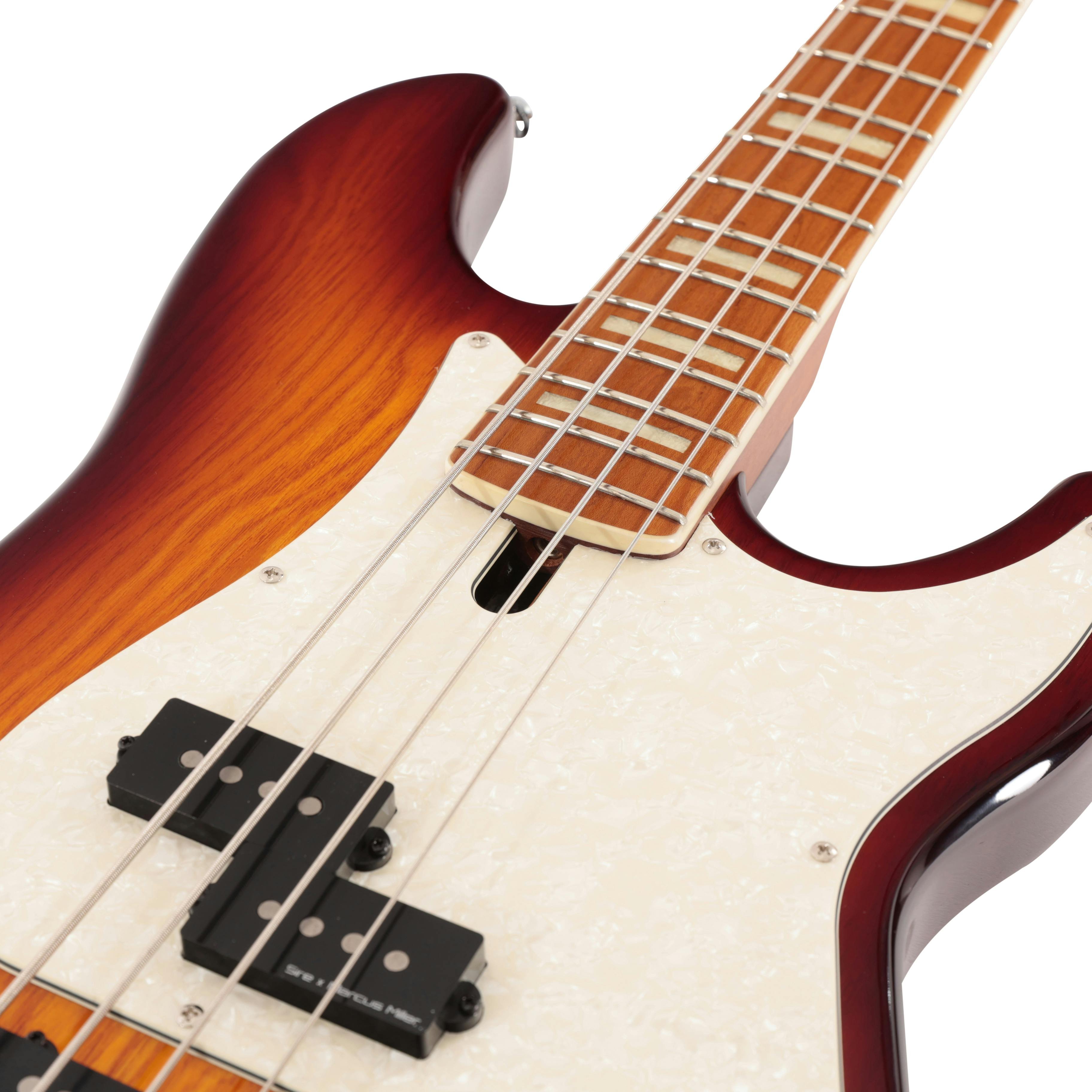 Sire Marcus Miller P8 Swamp Ash 4-String Bass Guitar in Tobacco Sunburst - SIREP8AW4TS-Sire-P8-4-String-Bass-Tobacco-Sunburst-Pickup.jpg