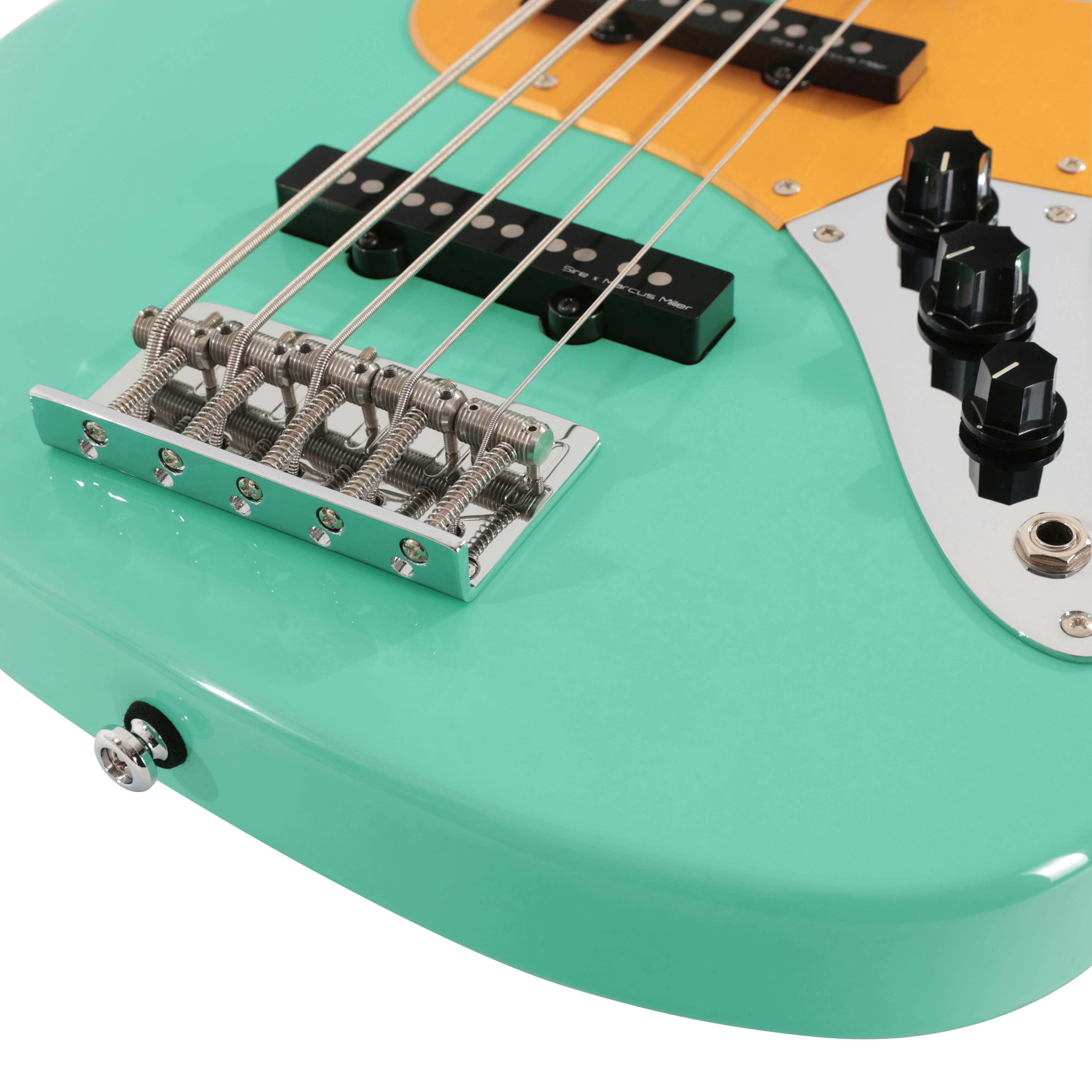 Sire Marcus Miller V5 24 Fret 5-String Bass Guitar in Mild Green - SIRE24V55MLG-Sire-V5-24-Fret-5-String-Bass-Mild-Green-Controls.jpg