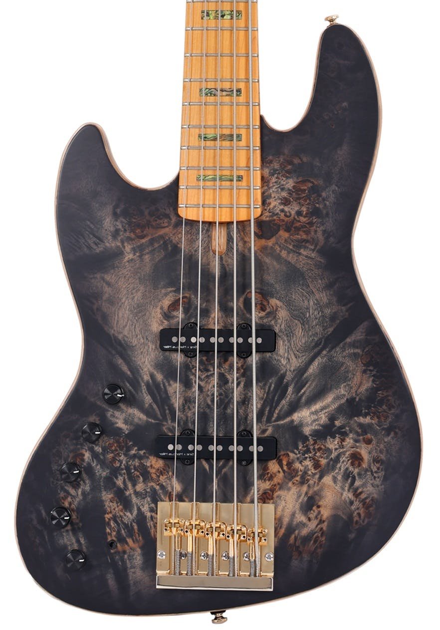 Sire Marcus Miller V10 Left Handed 5 String Bass in Transparent Black Satin - SIRELHV105TBKS-V10-5st-TRANSPARENT-BLACK-SATIN-VI.jpg