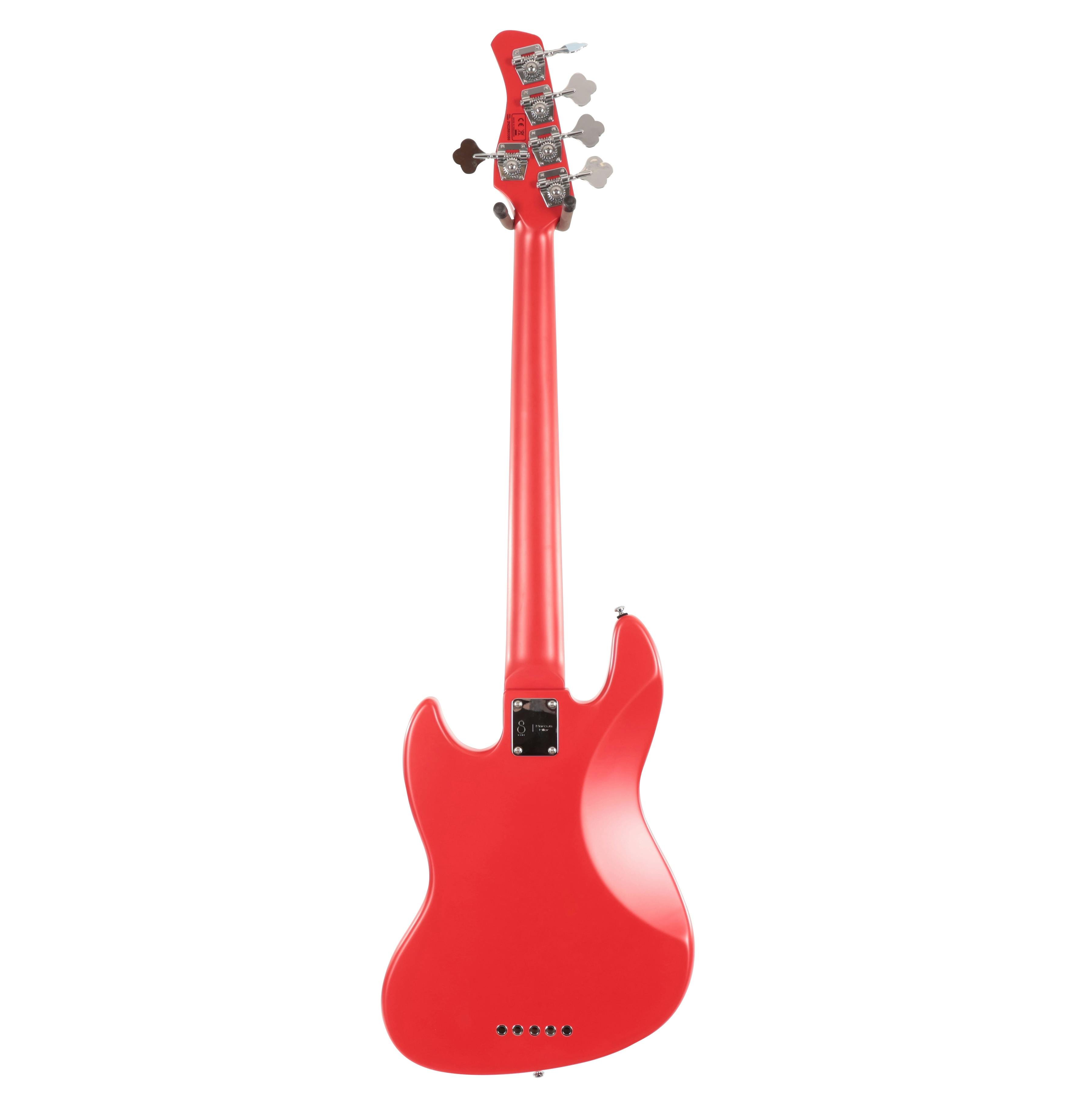 Sire Marcus Miller V3P Passive 5-String Bass Guitar in Satin Red - SIREV3P5RS-Sire-V3P-Passive-5-String-Bass-Satin-Red-Back.jpg