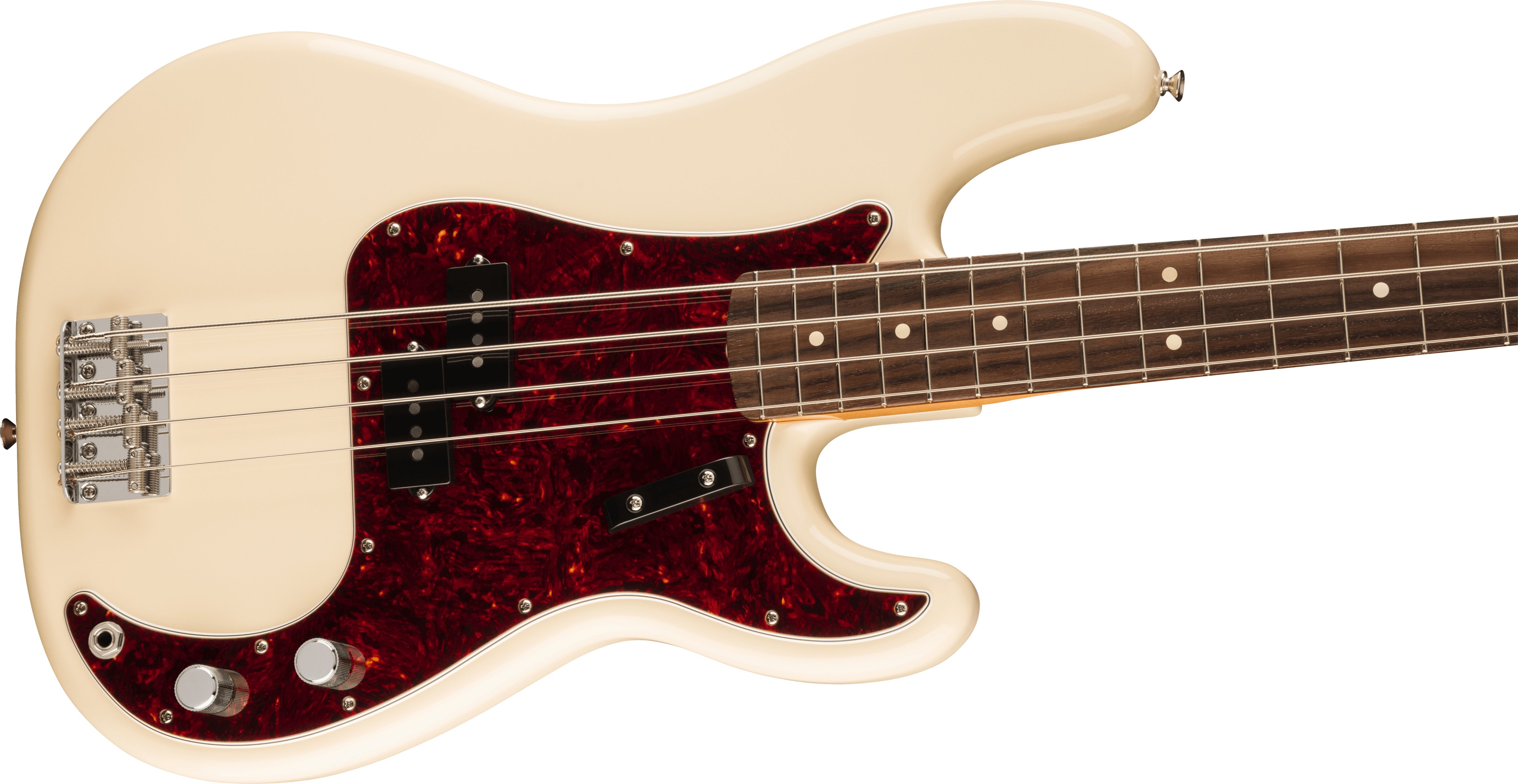 Fender Vintera II '60s P Bass Guitar in Olympic White - 0149220305-Fender-Vintera-II-60s-P-Bass-in-Olympic-White-SIde.jpg