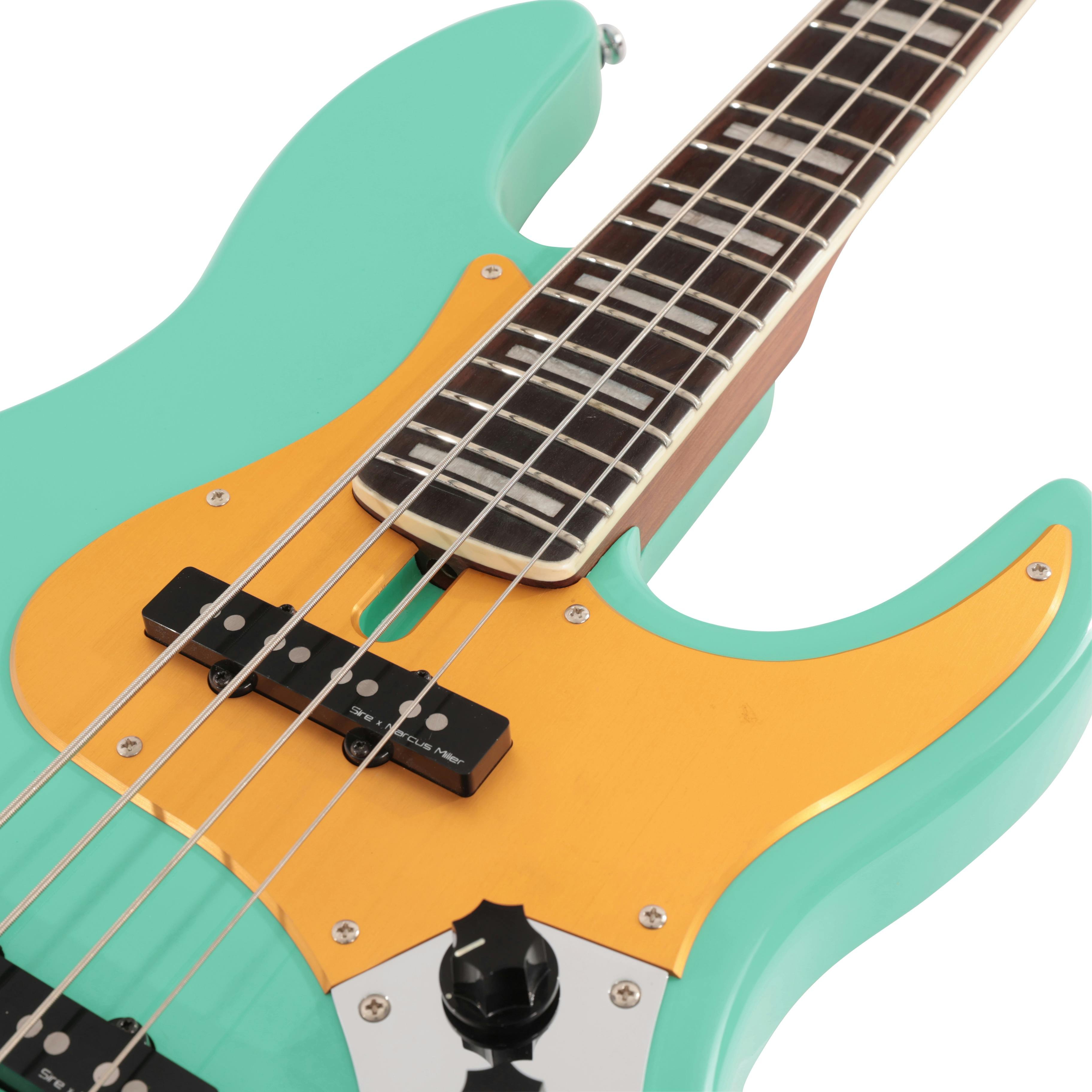 Sire Marcus Miller V5 24 Fret 4-String Bass Guitar in Mild Green - SIRE24V54MLG-Sire-V5-24-Fret-4-String-Bass-Mild-Green-Pickups.jpg