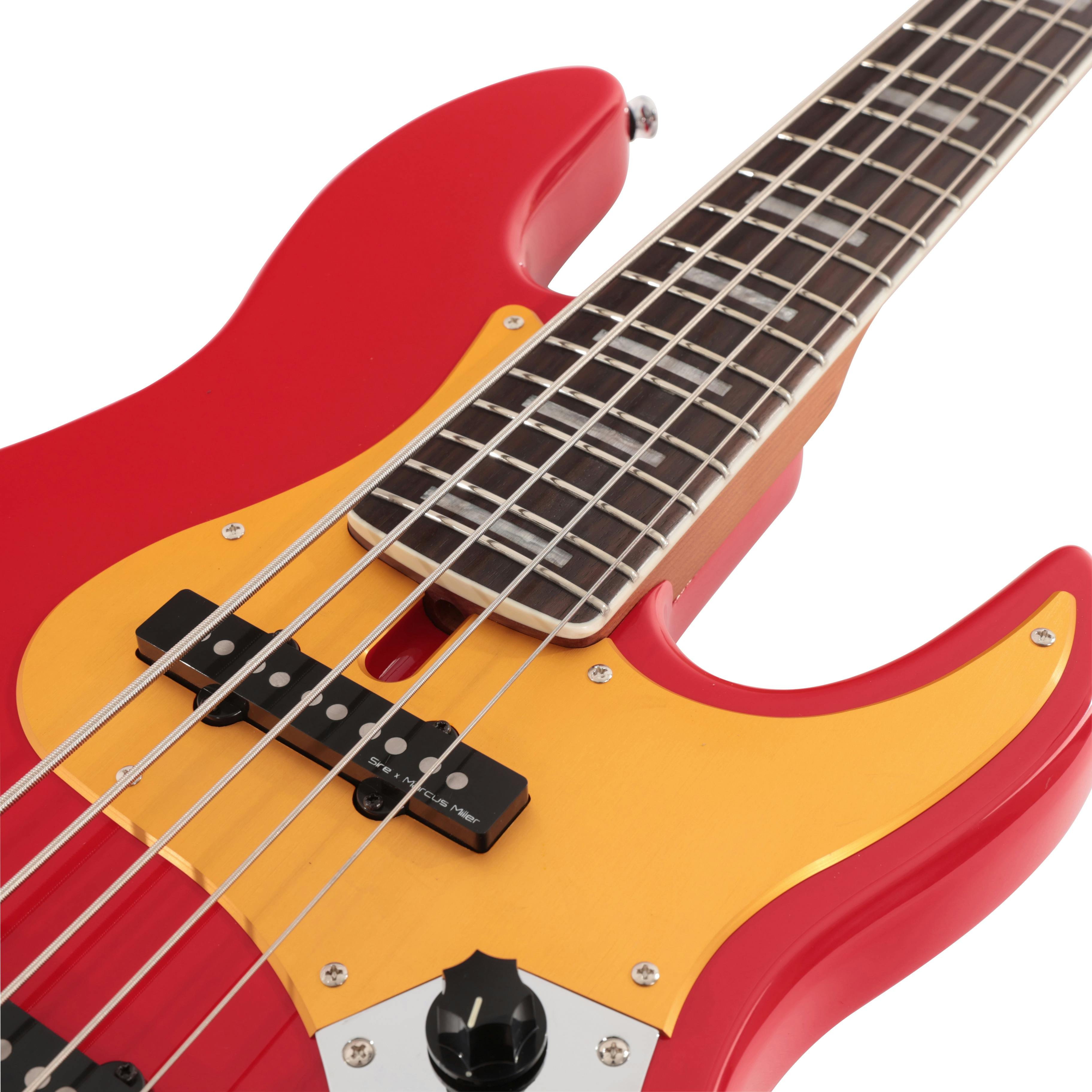 ベース Sire Marcus Miller V5-24 5st Sire Marcus Miller V5 24 Fret 5-String Bass Guitar in Dakota Red