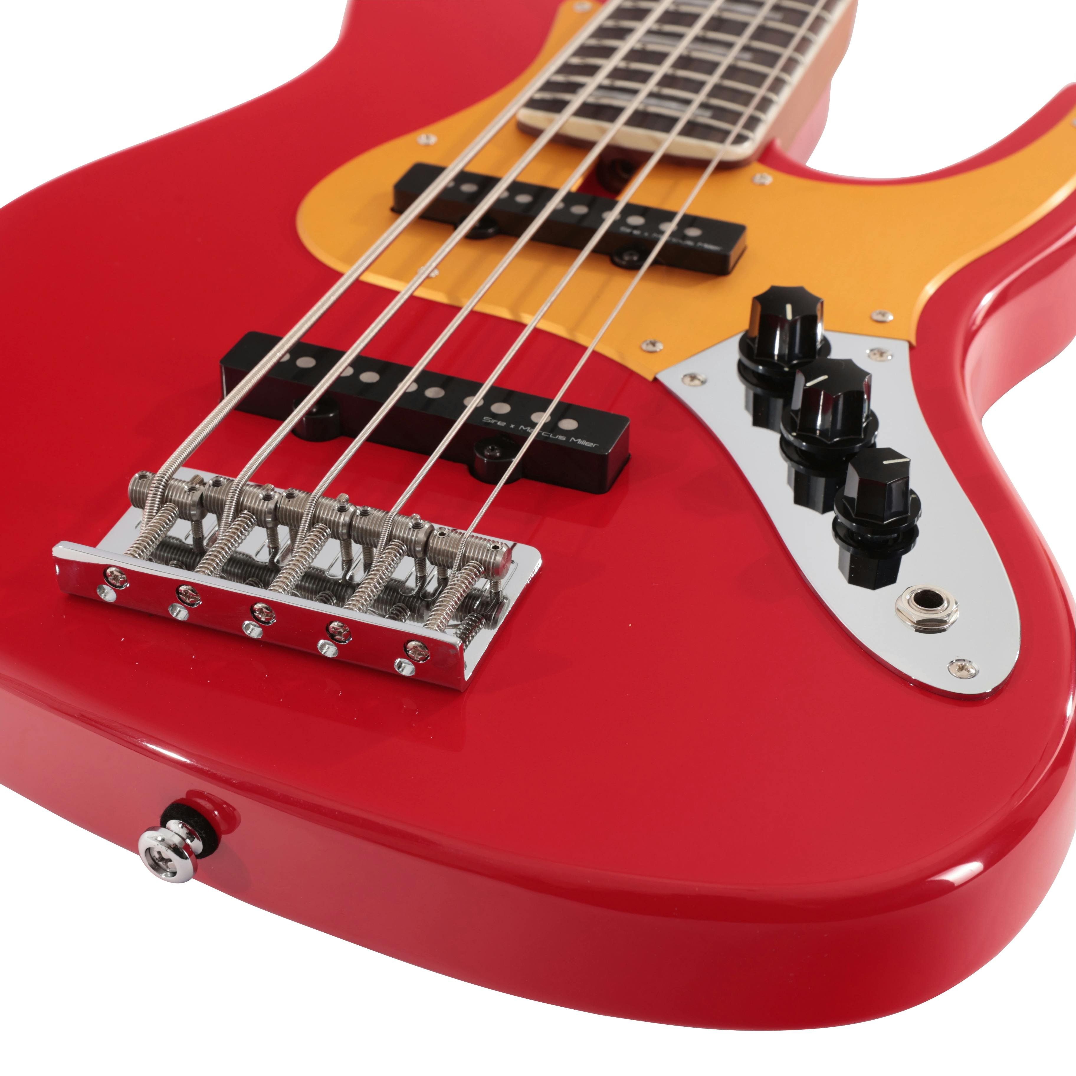 Sire Marcus Miller V5 24 Fret 5-String Bass Guitar in Dakota Red - SIRE24V55DRD-Sire-V5-24-Fret-5-String-Bass-Dakota-Red-Controls.jpg