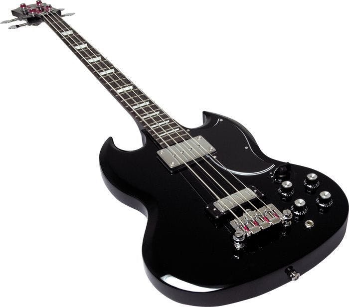 Epiphone EB3 SG Bass Guitar Ebony Chrome Hardware - Andertons