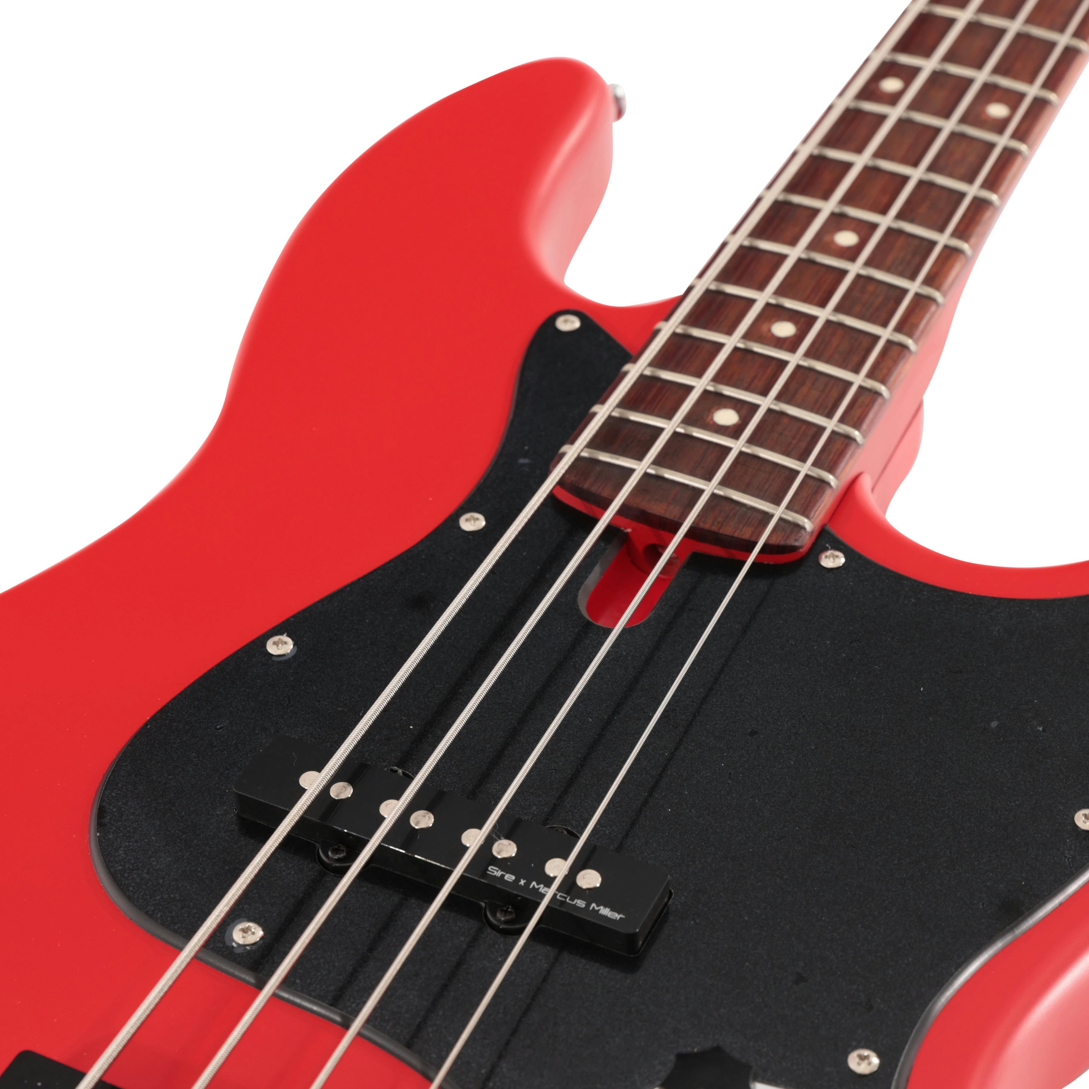 Sire Marcus Miller V3P Passive 4-String Bass Guitar in Satin Red - SIREV3P4RS-Sire-V3P-Passive-4-String-Bass-Satin-Red-Pickups.jpg