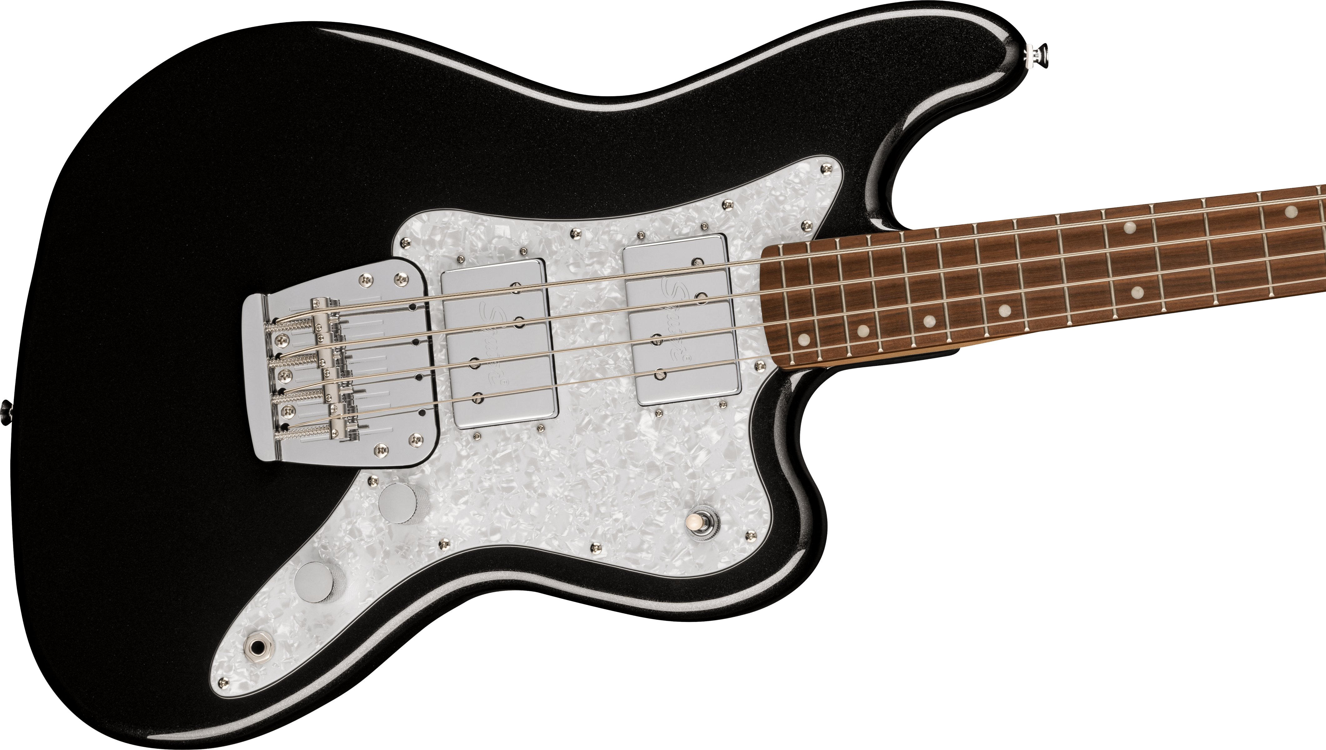 Squier Paranormal Rascal HH Short-Scale Bass Guitar in Metallic