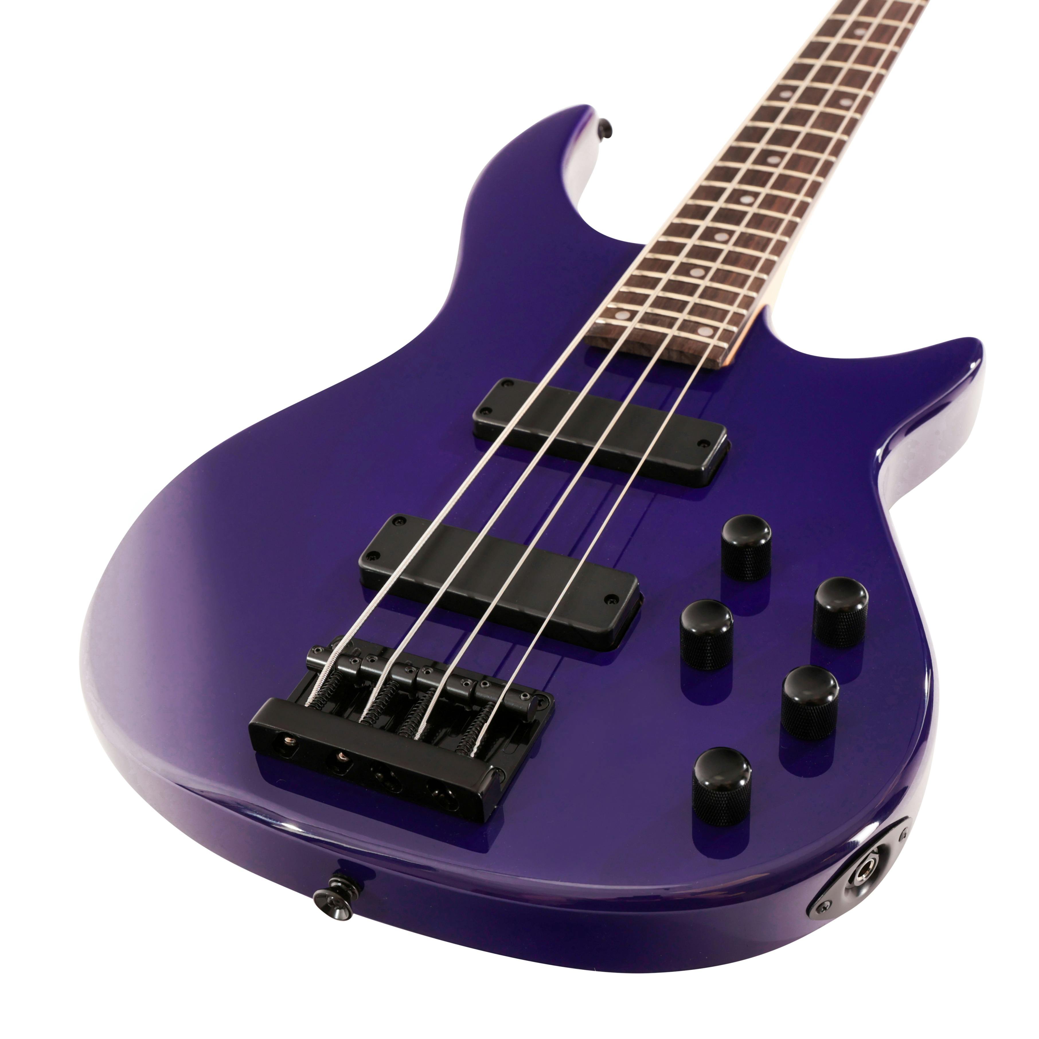 EastCoast MB4 Bass Guitar in Purple Rosewood Fretboard with All Black Hardware - EC-MB4-PP-EC-MB4-PP-5.jpg