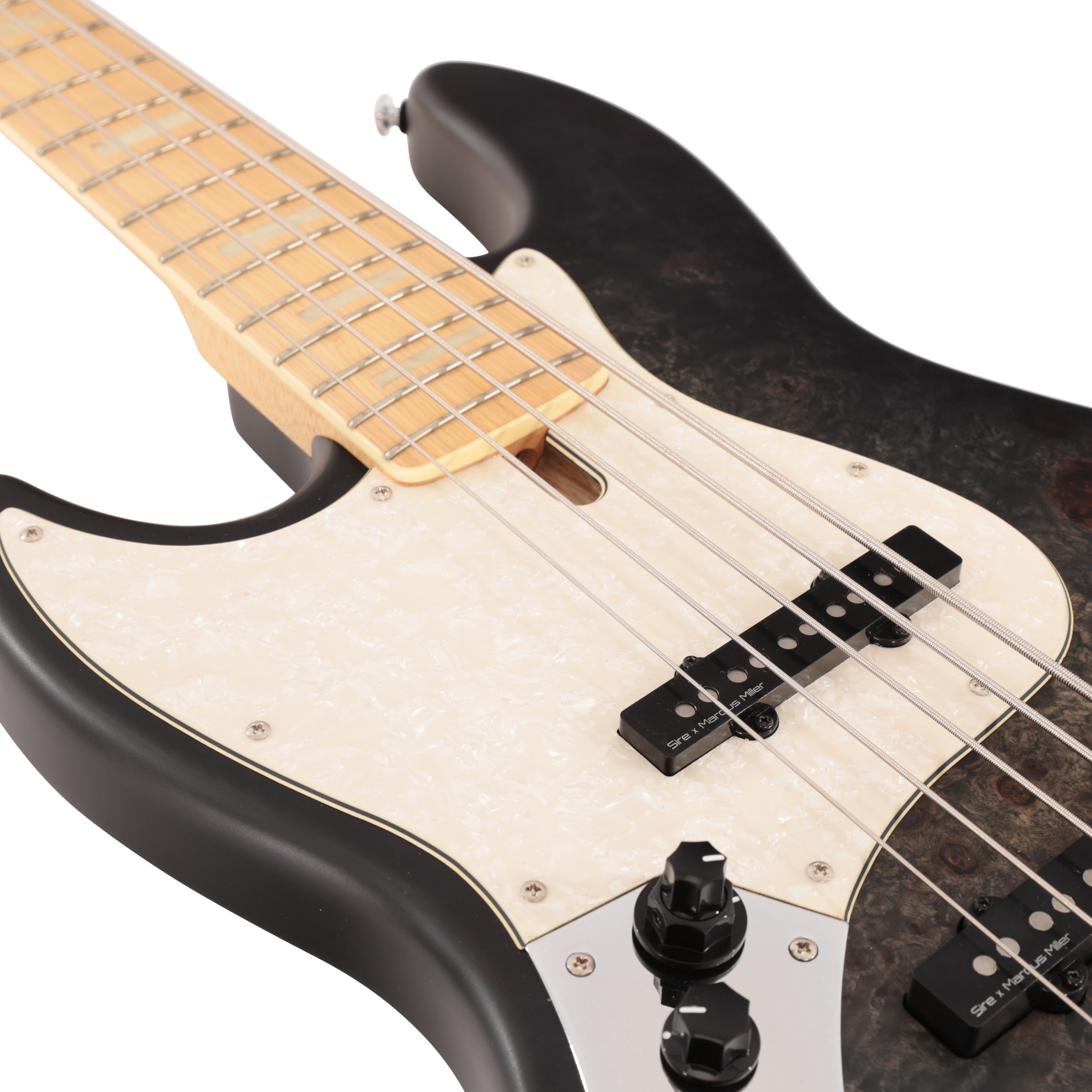 Sire Marcus Miller V7 Reissue Left Handed Swamp Ash 5-String Bass Guitar in Transparent Black Satin - SIRELHV7RESA5TBKS (6).jpg