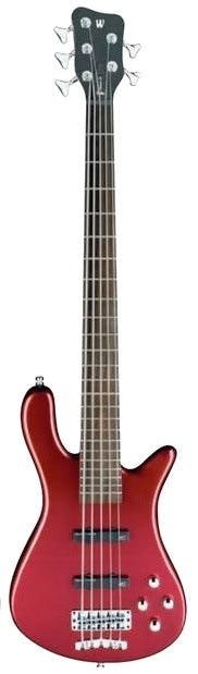 Warwick RockBass Guitar Streamer LX 5 in Solid Red Metallic High