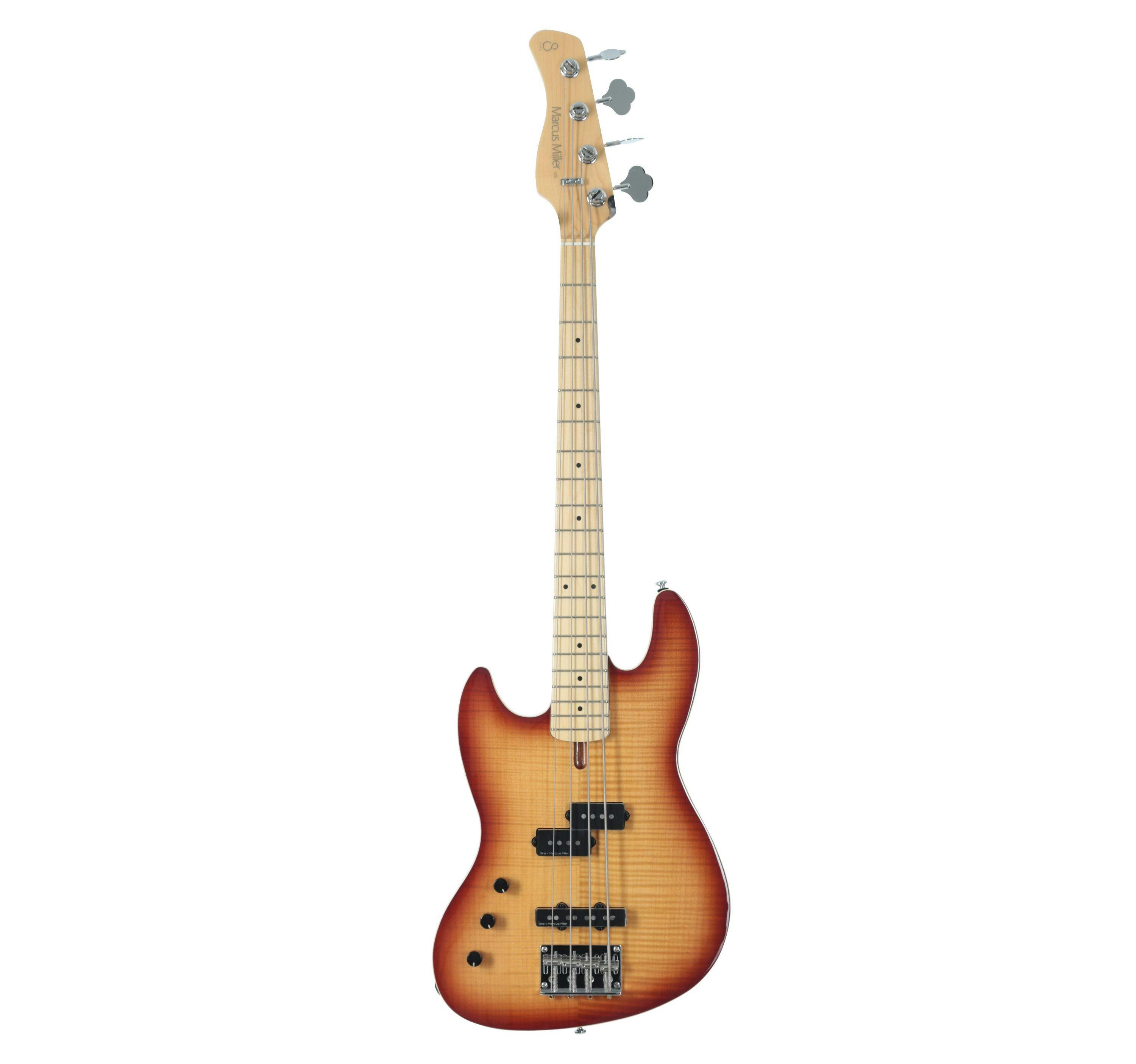 Sire Version 2 Marcus Miller U5 Left Handed Short Scale Bass Guitar in Tobacco Sunburst - 406953-VER2LHU5A4TS (2).jpg
