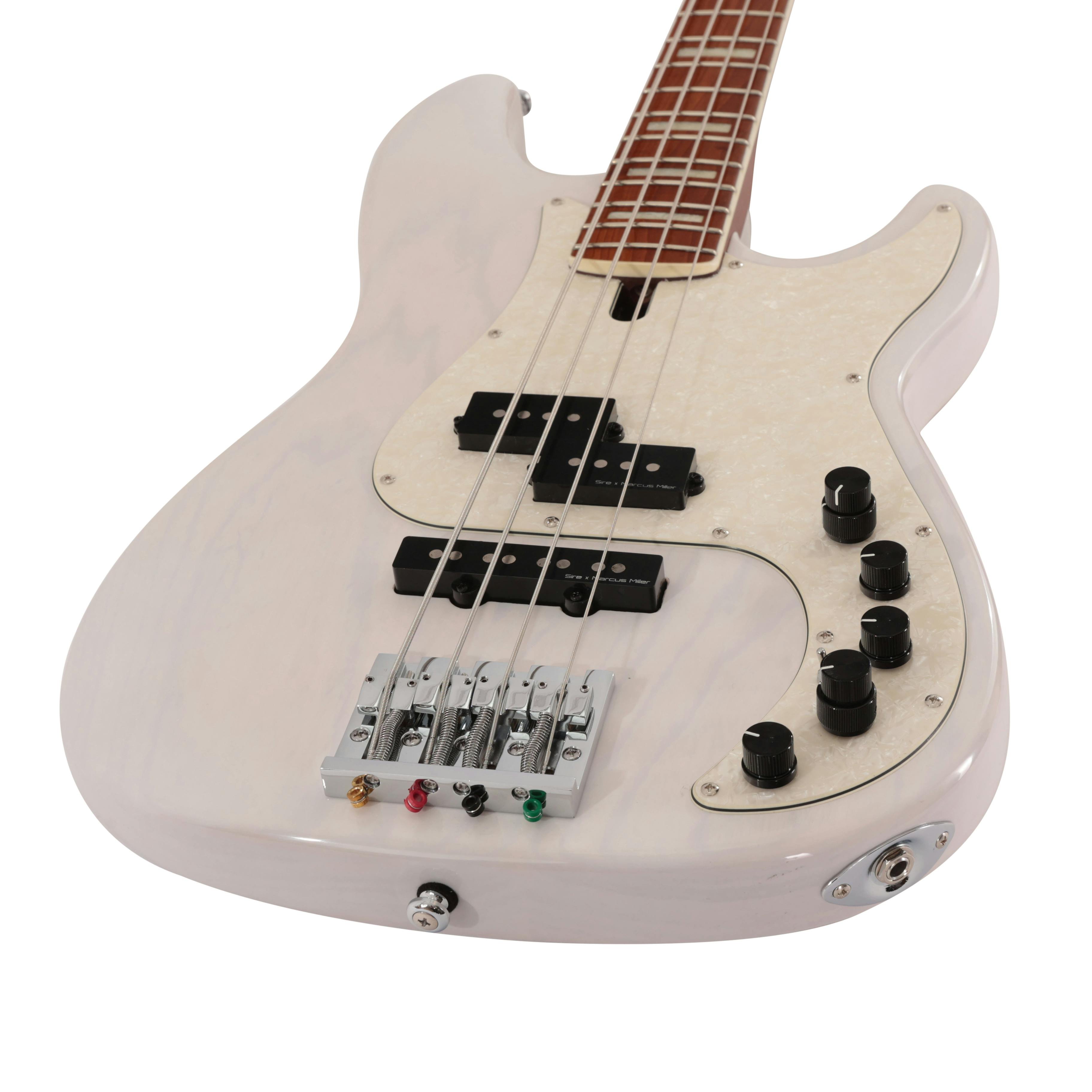 Sire Marcus Miller P8 Swamp Ash 4-String Bass Guitar in White