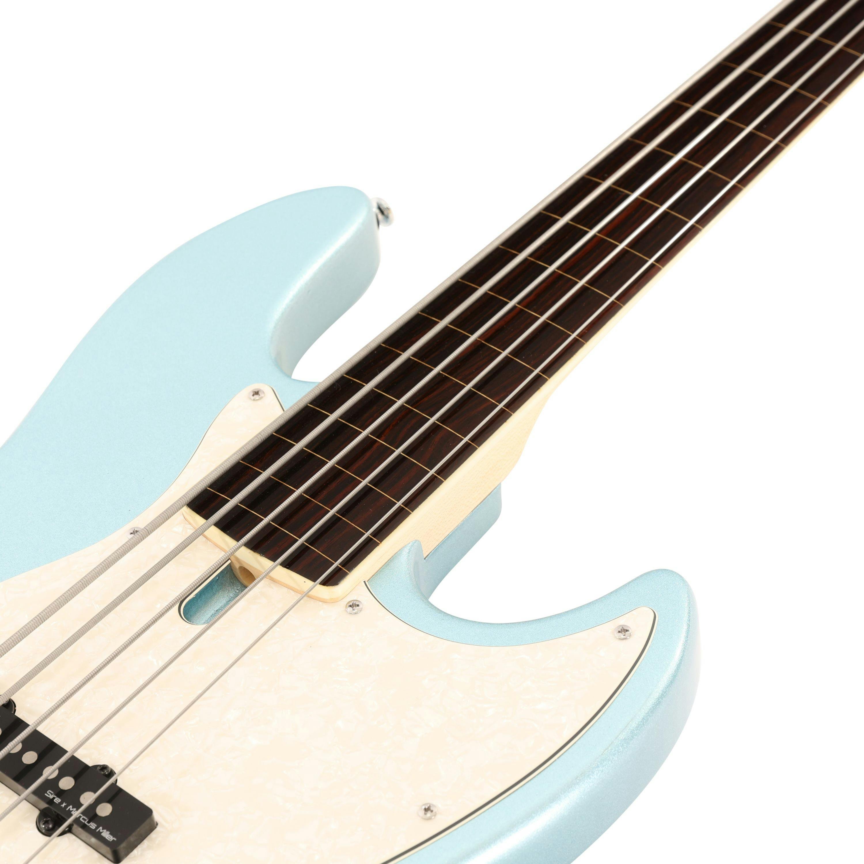 Sire Marcus Miller V7 2nd Generation Alder 5-String Fretless Bass Guitar in Lake Placid Blue - 477015-V2UDFLV7A5LPB (6).jpg